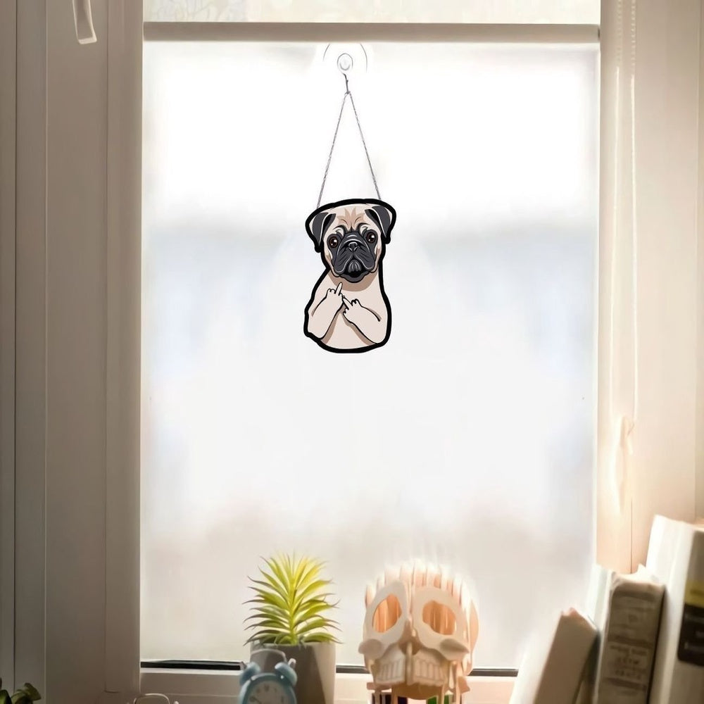 Add a Bit of Magic to Your Windows with Dog Art, Christmas Ornaments, Car Hanging ornaments for dog lovers