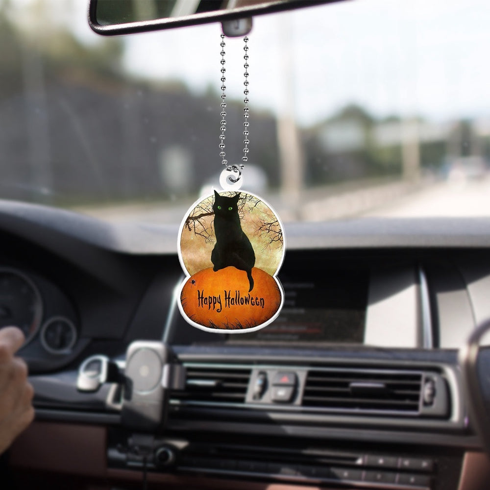 Black Cat Halloween Car Ornament Car Decor Gifts For Cat Lovers Halloween Gift, Cat Ornament Car Decor