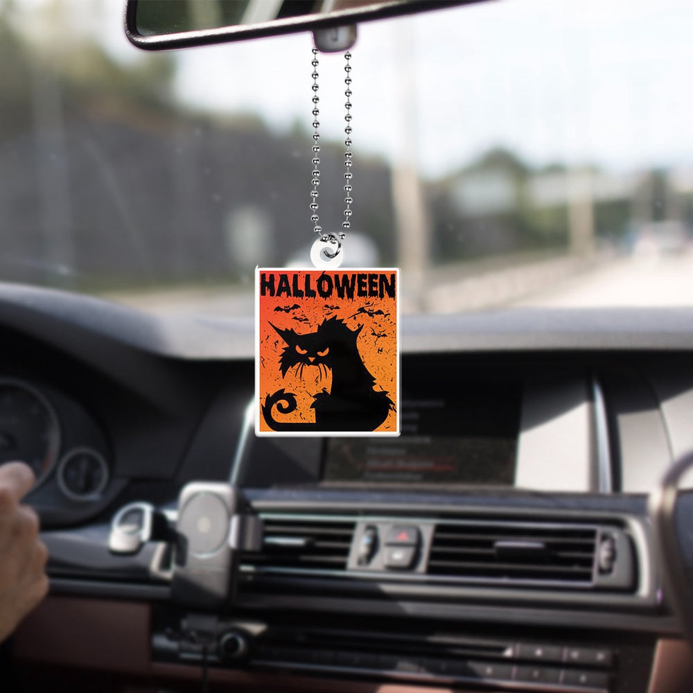 Black Cat Halloween Car Ornament Car Decor Gifts For Cat Lovers Halloween Gift, Cat Ornament Car Decor