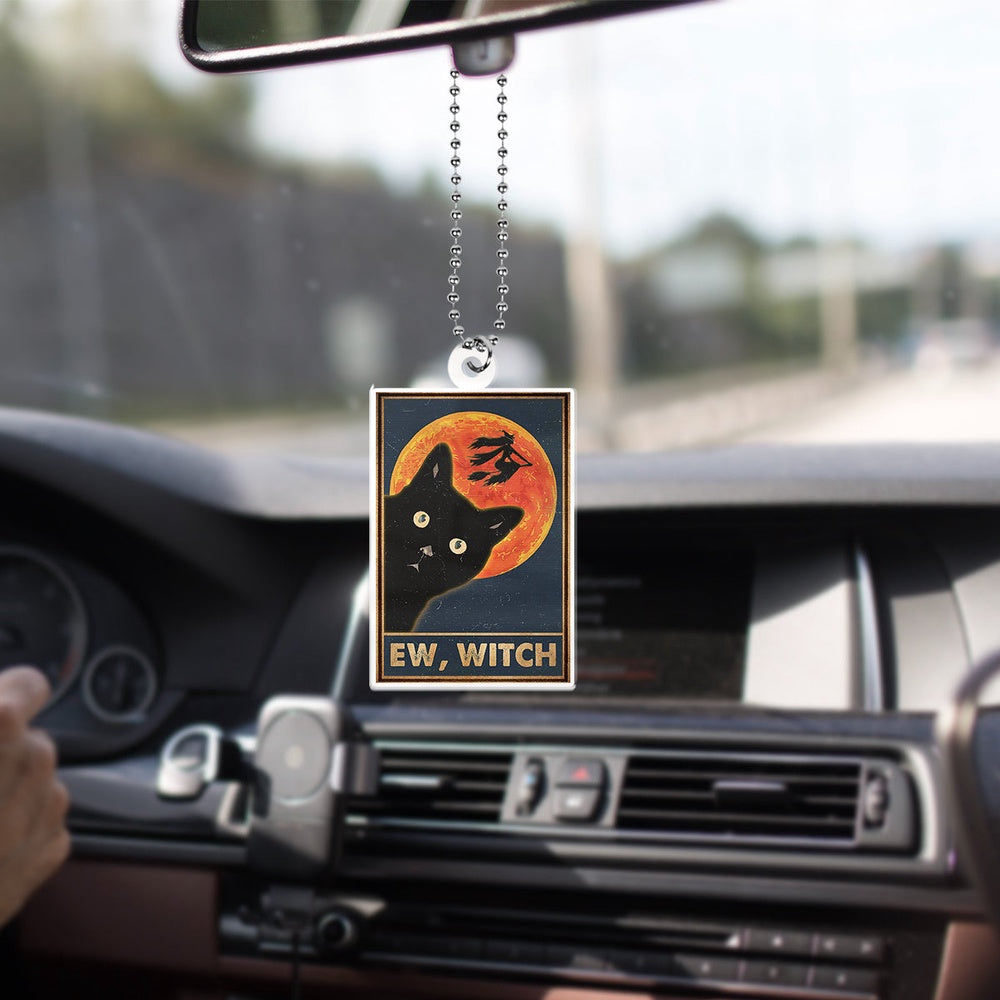 Black Cat Halloween Car Ornament Car Decor Gifts For Cat Lovers Halloween Gift, Cat Ornament Car Decor