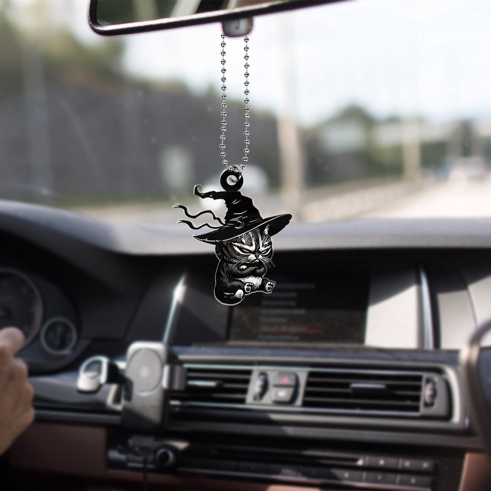Black Cat Halloween Car Ornament Car Decor Gifts For Cat Lovers Halloween Gift, Cat Ornament Car Decor
