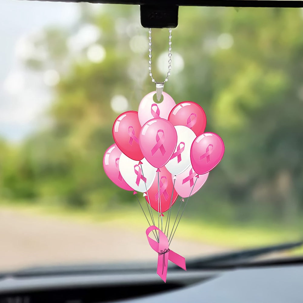 Breast Cancer Balloon Ornament, Car Ornaments Christmas, Car Decorations