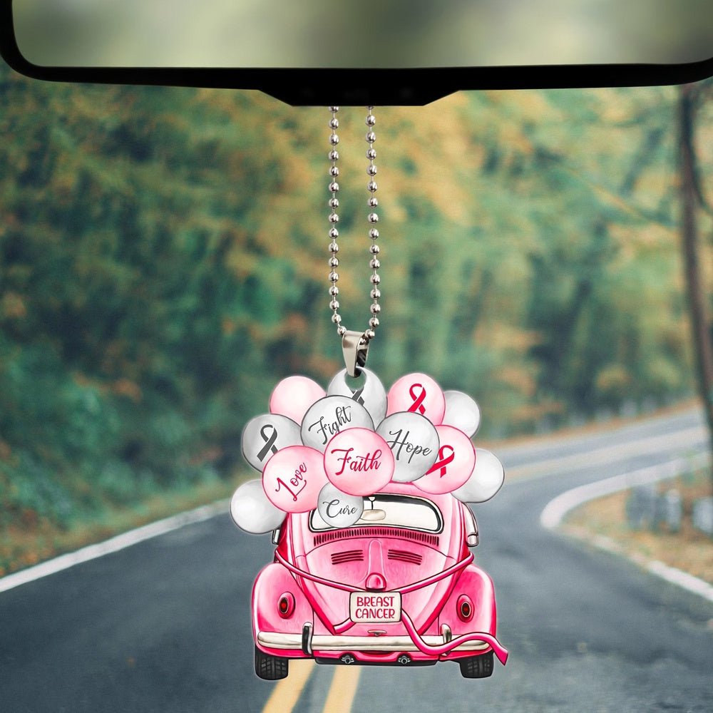 Breast Cancer Car Balloon Ornament, Car Ornaments Christmas, Car Decorations