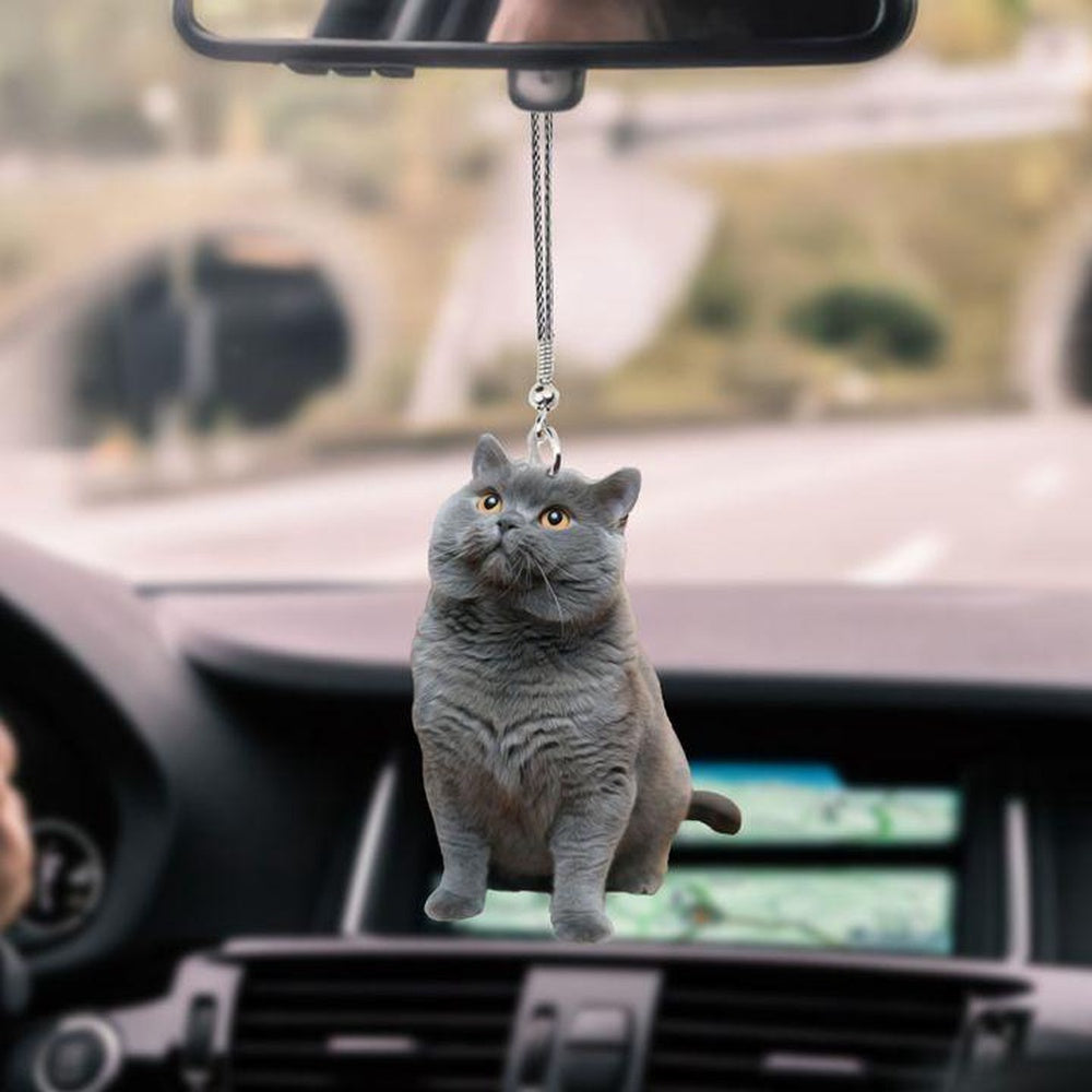 British Shorthair Car Hanging Ornament, Car Ornaments Christmas, Car Decorations
