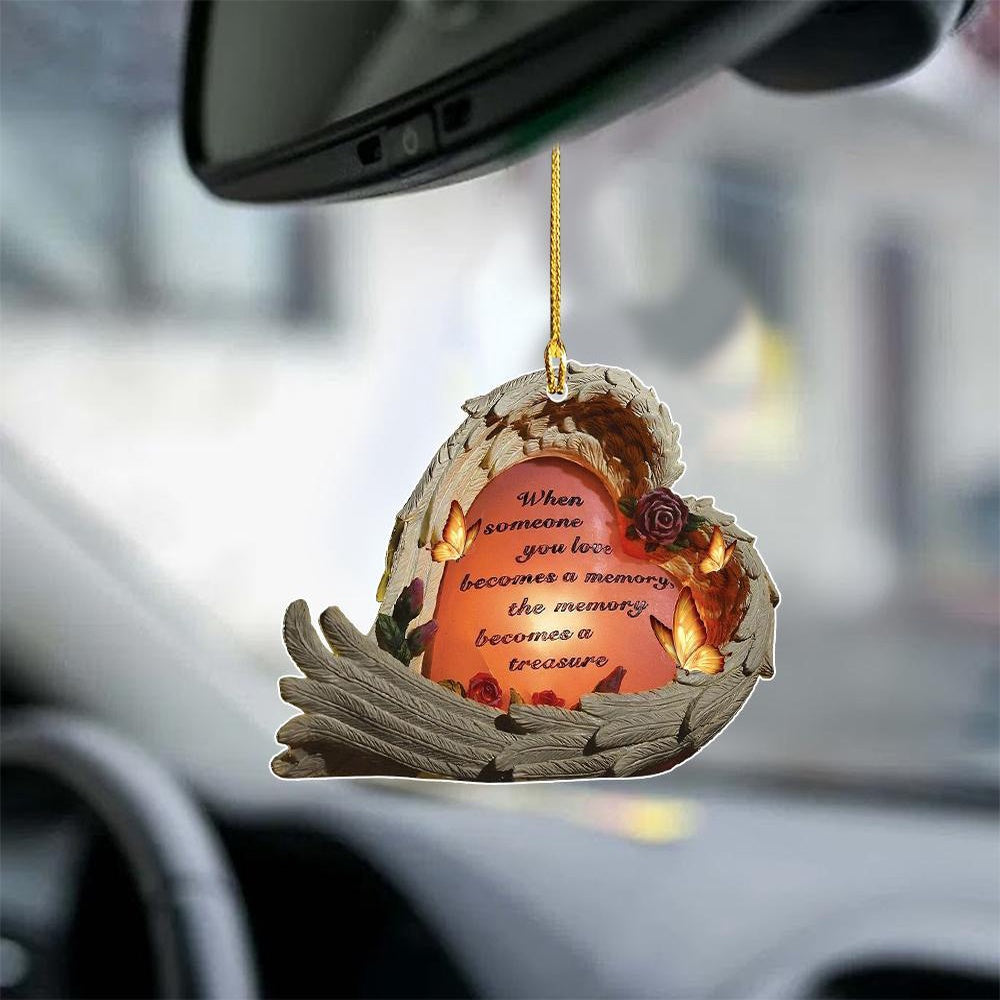 Butterfly When Someone You Love Two Sided Ornament, Car Ornaments Christmas, Car Decorations