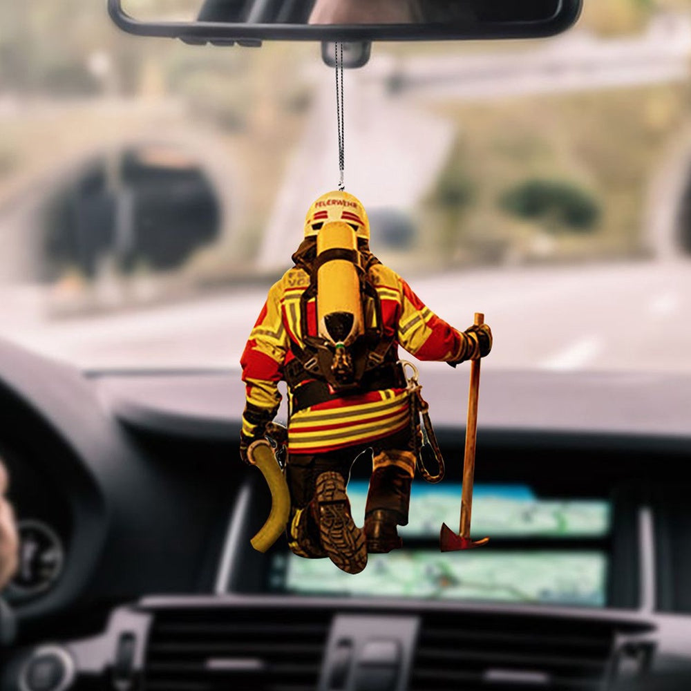 Car Accessories For Those Who Love The Firefighter Profession And Heroic Stories, Car Ornament Decor