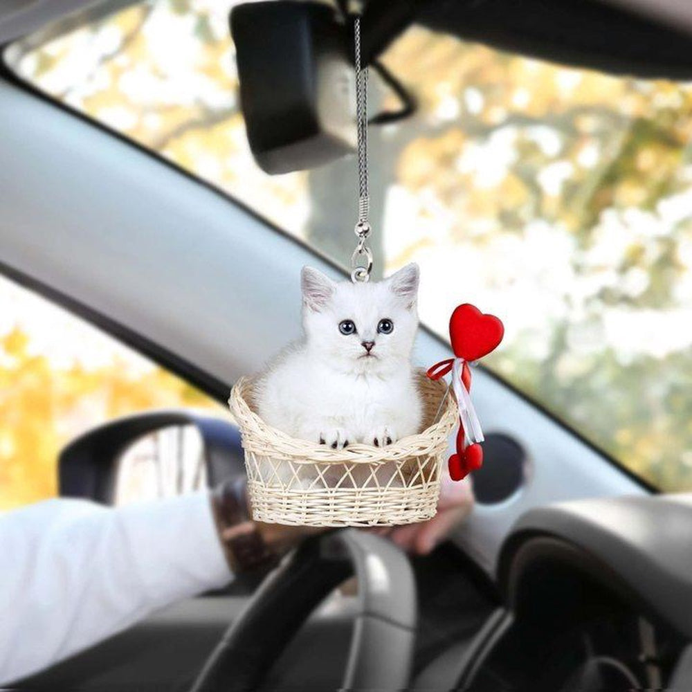 Celebrate Your Love For Cats With Stylish Car Hanging Ornaments, Cat Ornament Car Decor, Car Ornaments