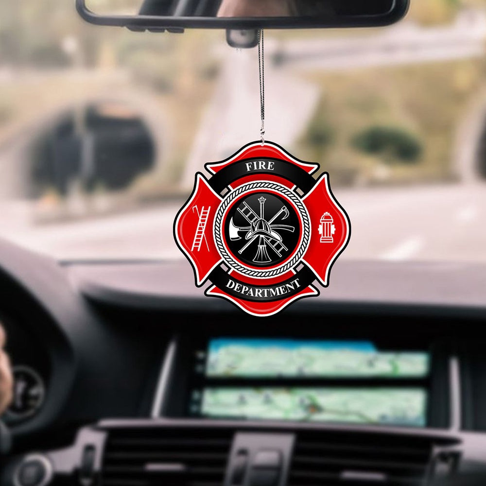 Cherished Memories Together Firefighter Car Ornament Connecting You To Special Moments, Car Ornament Decor