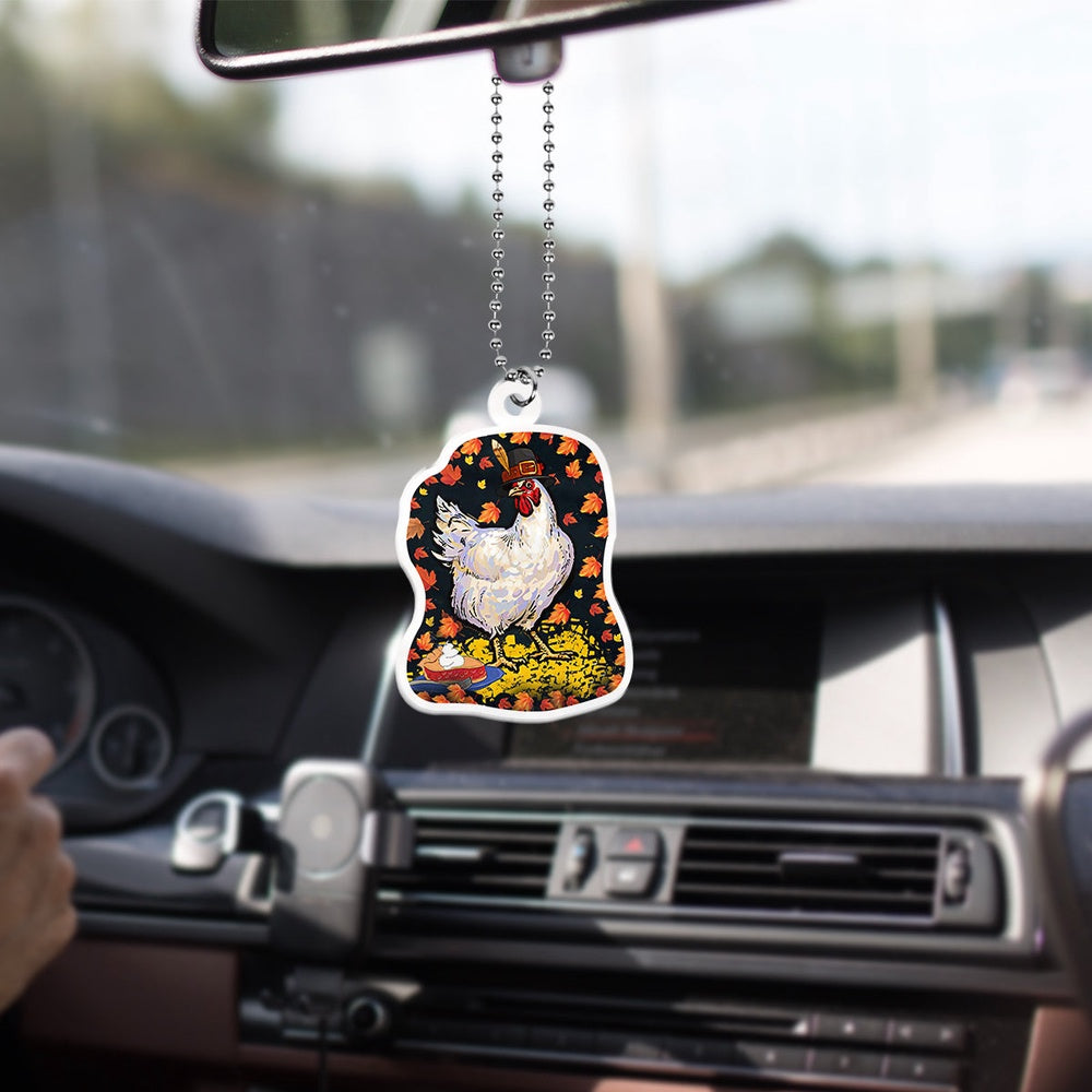Chicken Thanksmas Car Ornament Ttm, Car Ornaments Christmas, Car Decorations