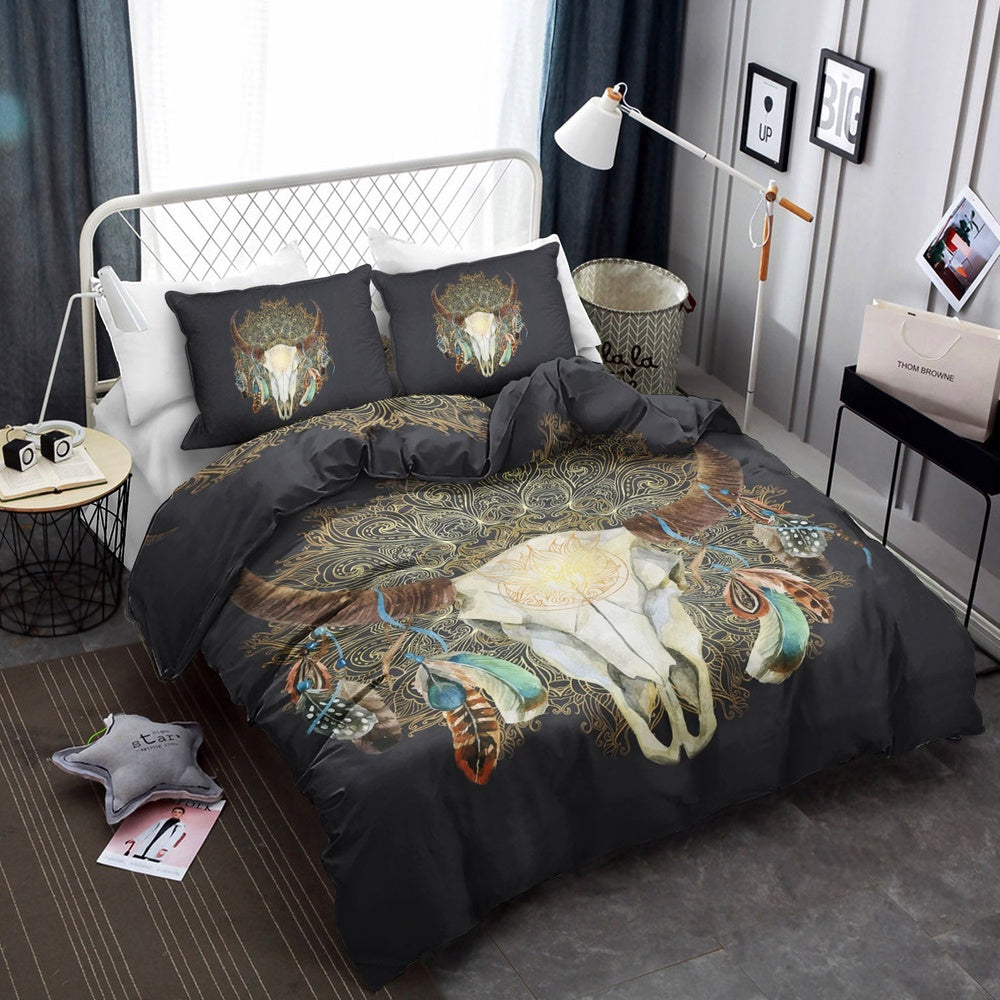 Christmas Bedding Set Skull Feathers Bedding Sets 1 Zmeucl Christmas Bedding Set, Skull Feathers  Bedding Sets