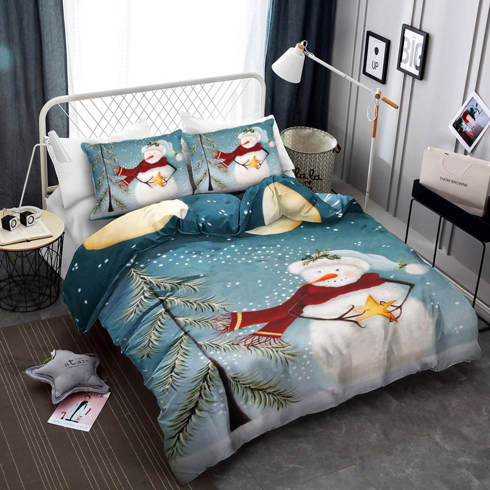 Christmas Bedding Set, Snowman Bedding Sets