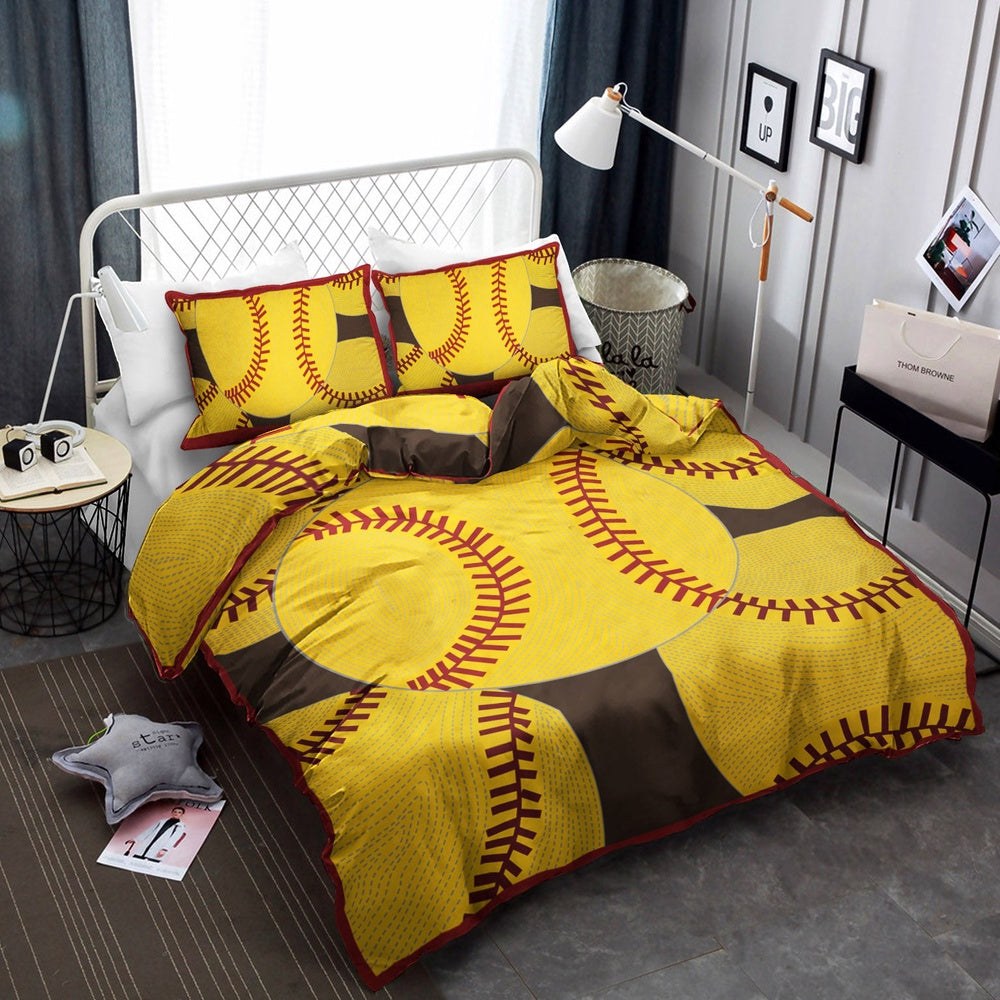 Christmas Bedding Set, Softball  Bedding Sets