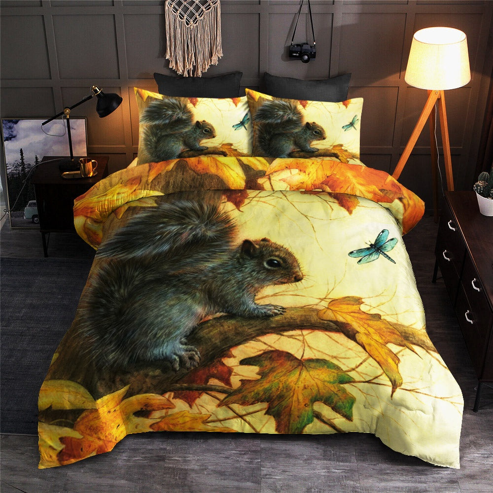 Christmas Bedding Set, Squirrel Bedding Sets