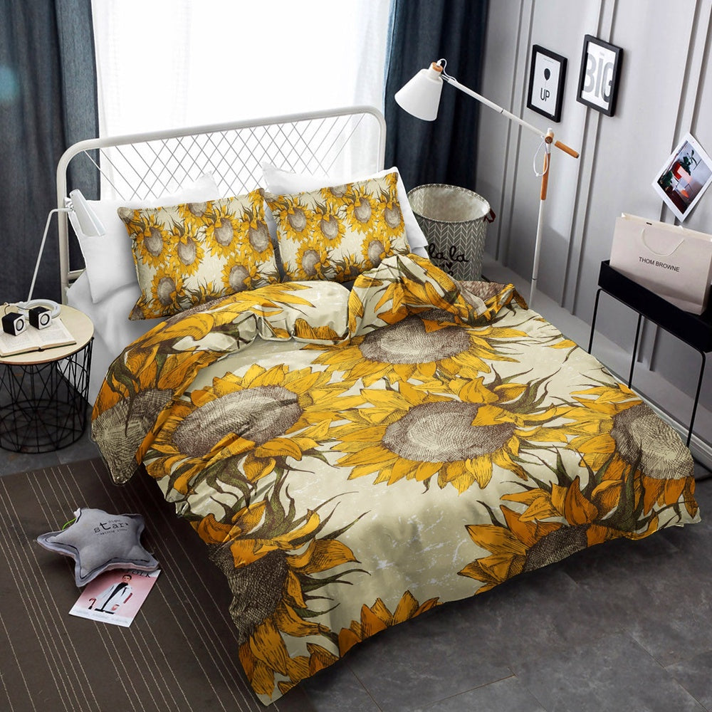 Christmas Bedding Set Sunflower Seamless Vintage Bedding Sets 1 Hks1zq Christmas Bedding Set, Sunflower Seamless Vintage Bedding Sets