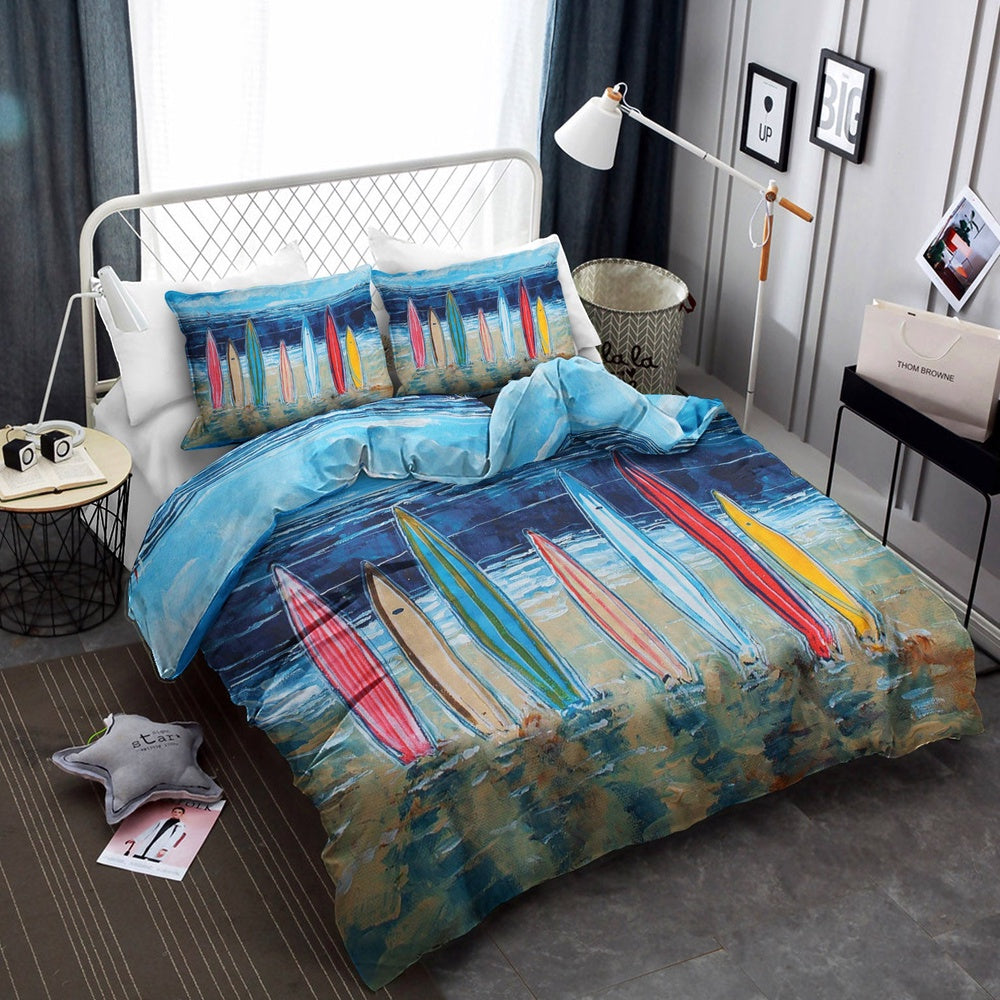 Christmas Bedding Set, Surfboards  Bedding Sets