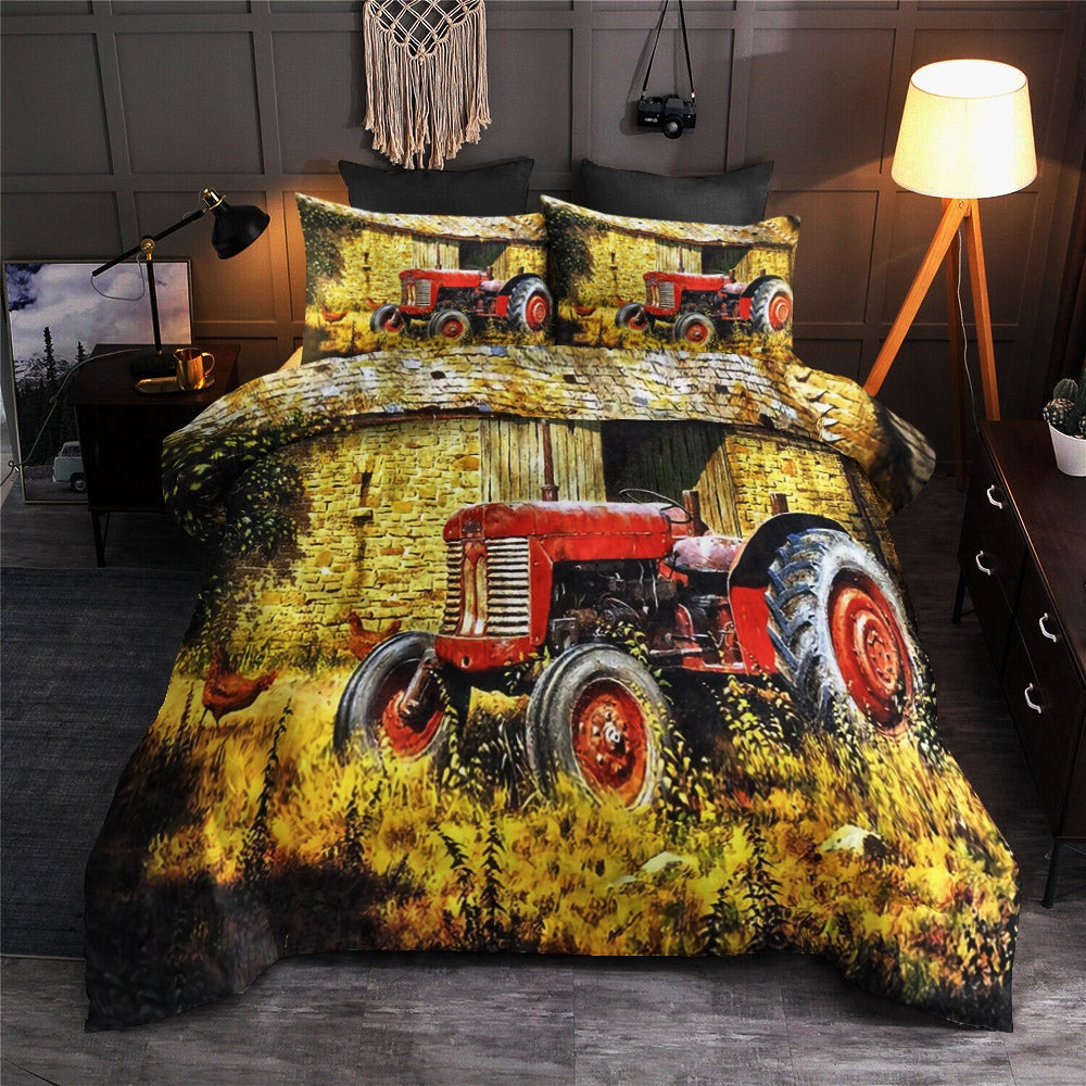Christmas Bedding Set, Tractor Bedding Sets, Quilt Bedding Set