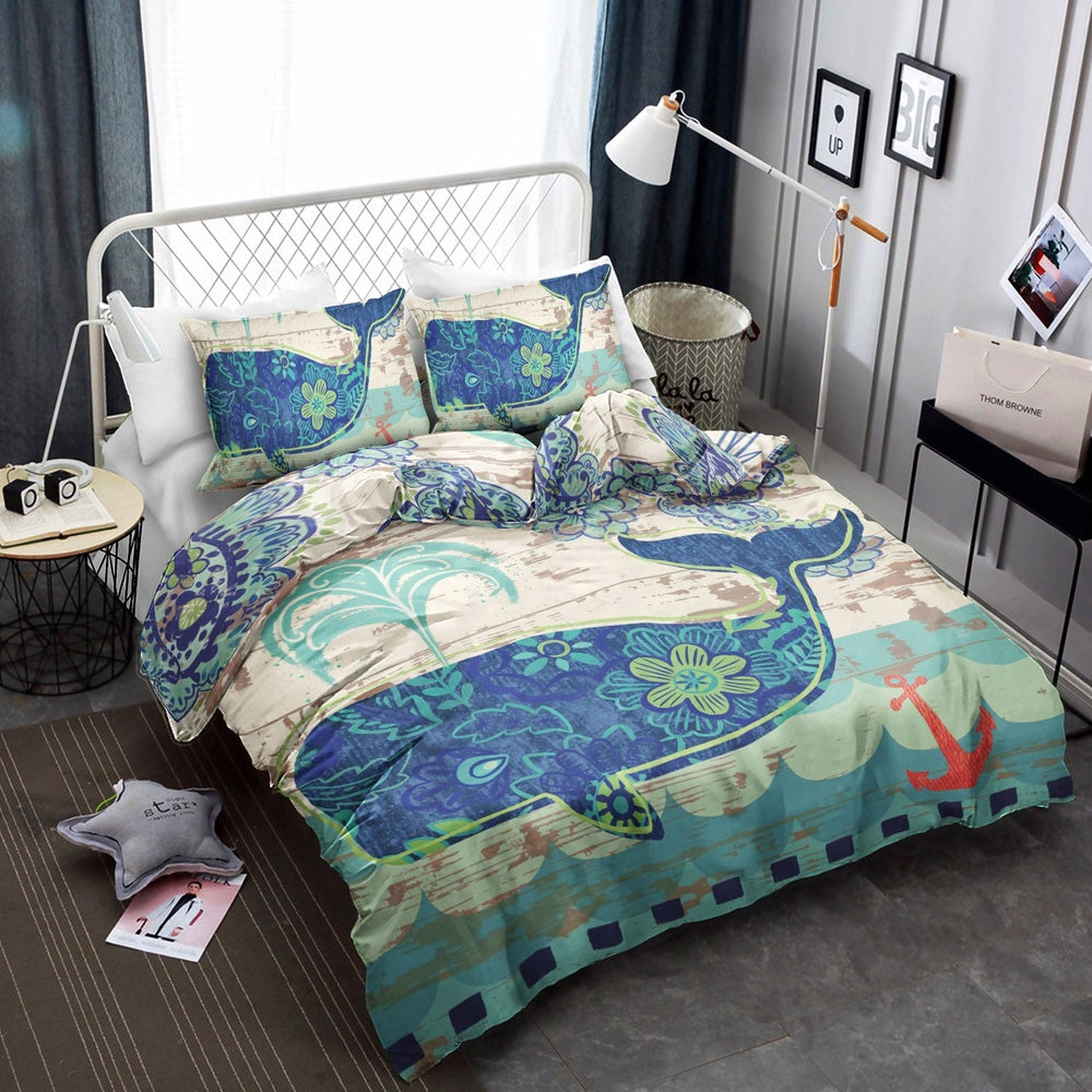Christmas Bedding Set, Whale Bedding Sets