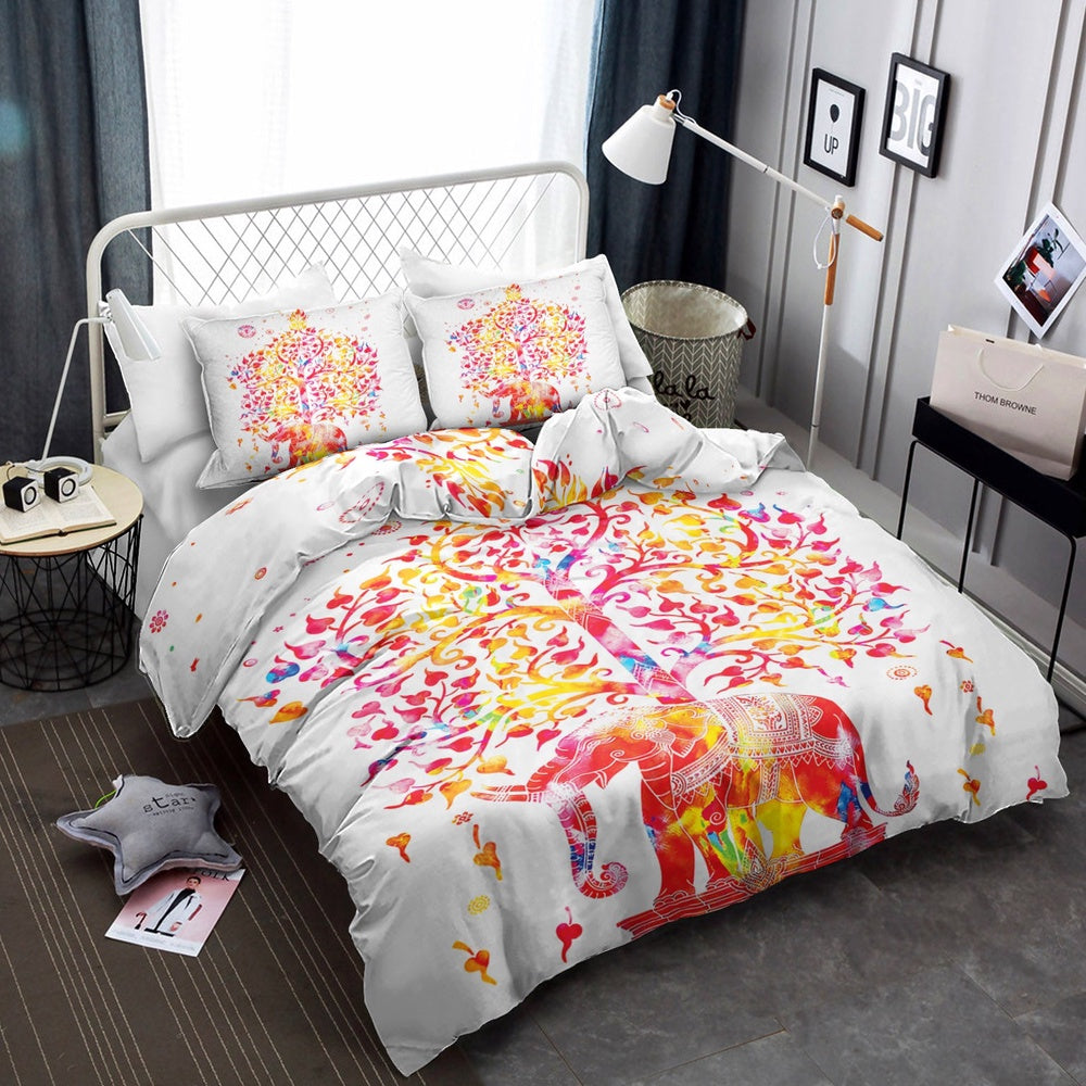 Christmas Bedding Set, White And Red  Bedding Sets