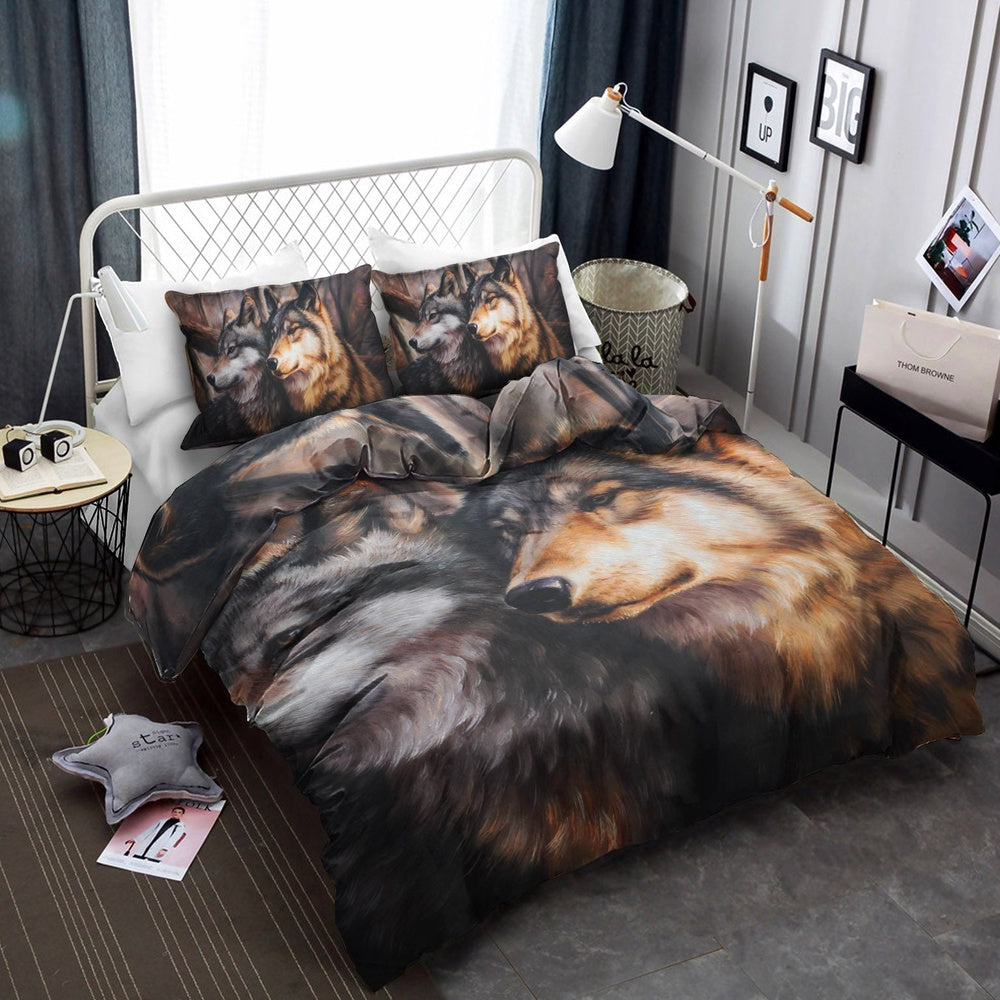 Christmas Bedding Set, Wolf Bedding Sets
