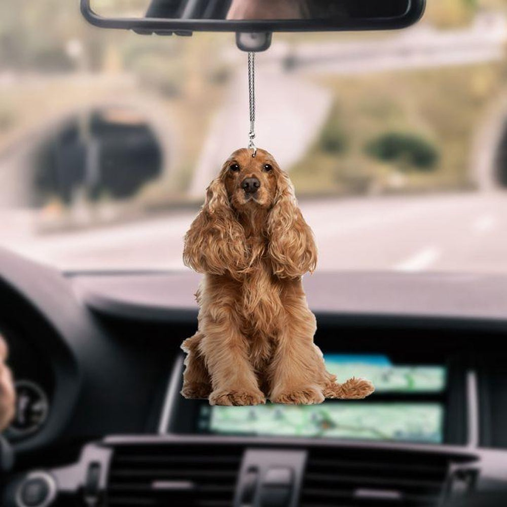 Cocker Spaniel Beauty Car Hanging Ornament, Car Ornaments Christmas, Car Decorations