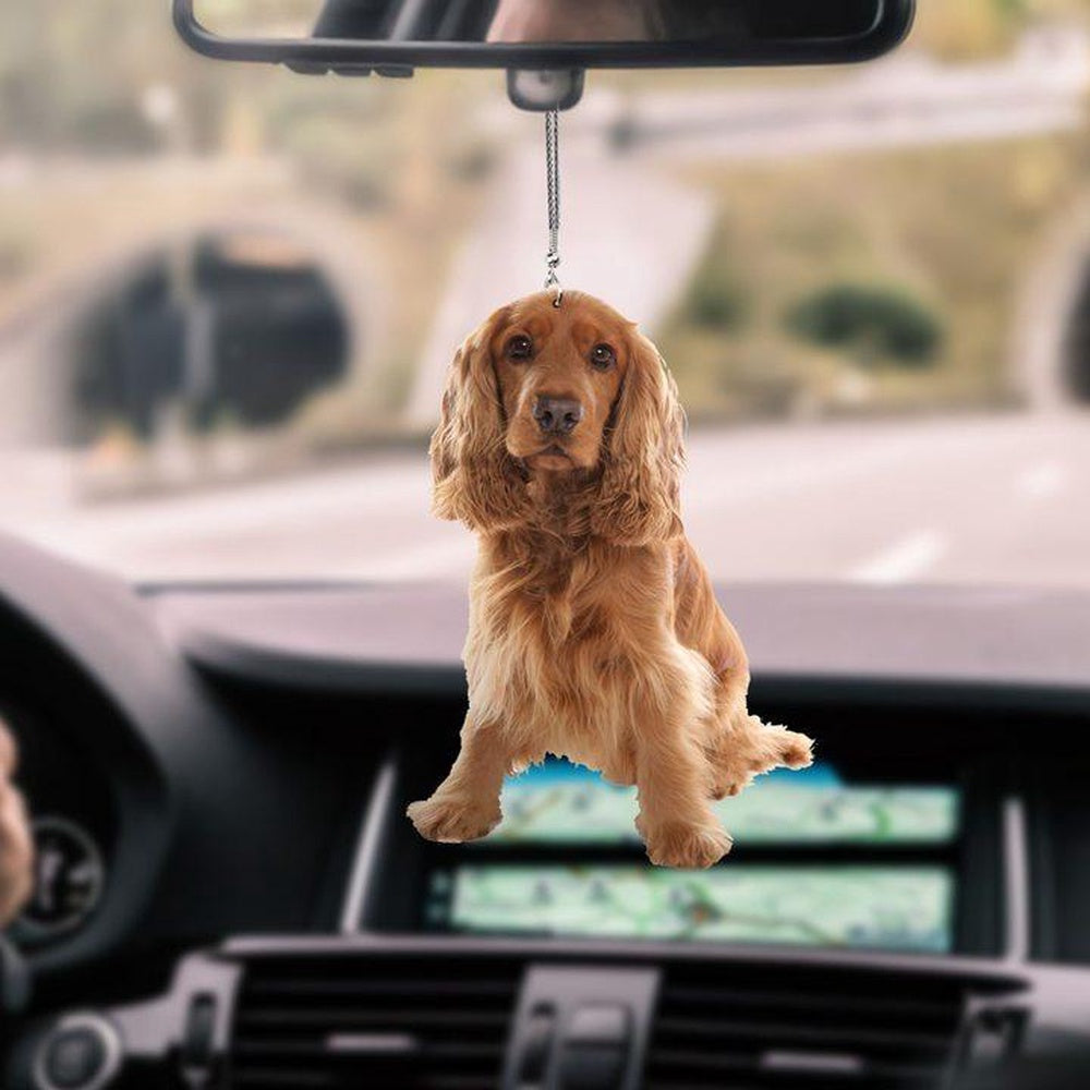 Cocker Spaniel Beauty  Car Hanging Ornament, Car Ornaments Christmas, Car Decorations