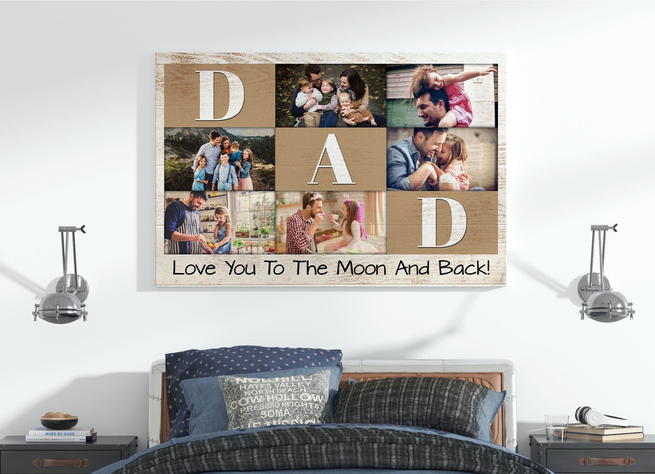 Dad Personalized Canvas Custom Photo Collage Father S Day Gift For Best Dad Ever Birthday Christmas 3 Exbyif Dad Personalized Canvas Custom Photo Collage Father'S Day Gift For Best Dad Ever Birthday Christmas