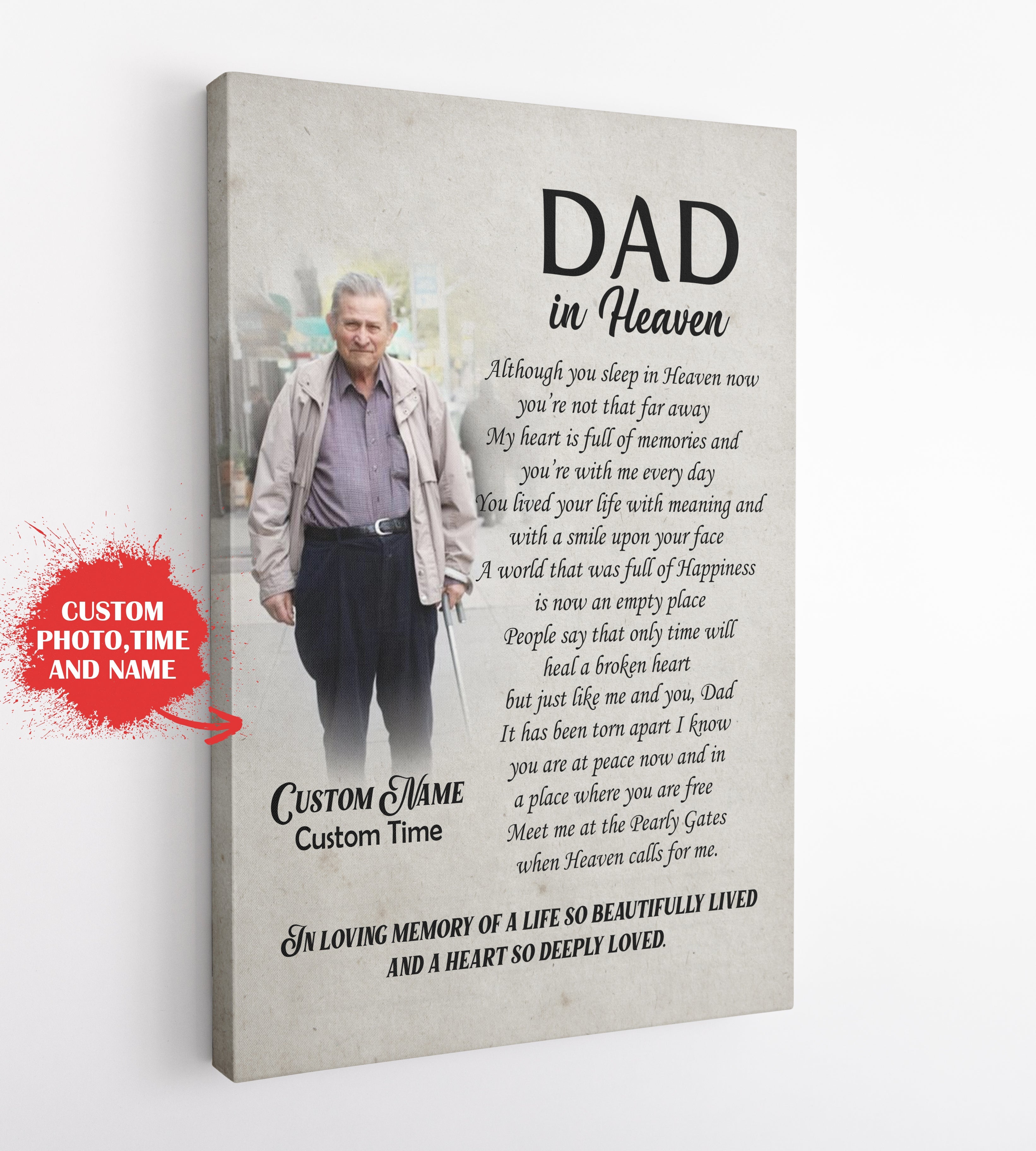 Dad Remembrance Canvas Dad In Heaven Memorial Canvas Personalized Memorial Gift Sympathy Gift For Loss Of Dad In Loving Memory 4 Orli86 Dad Remembrance Canvas Dad In Heaven Memorial Canvas Personalized Memorial Gift Sympathy Gift For Loss Of Dad In Loving Memory