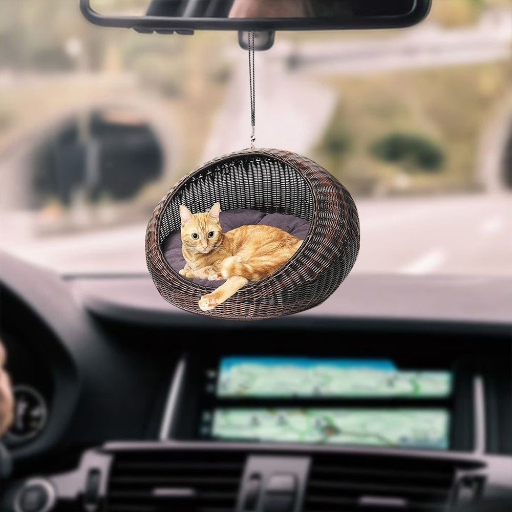 Exploring Different Materials For Cat Hanging Ornaments In Your Car, Cat Ornament Car Decor, Car Ornaments