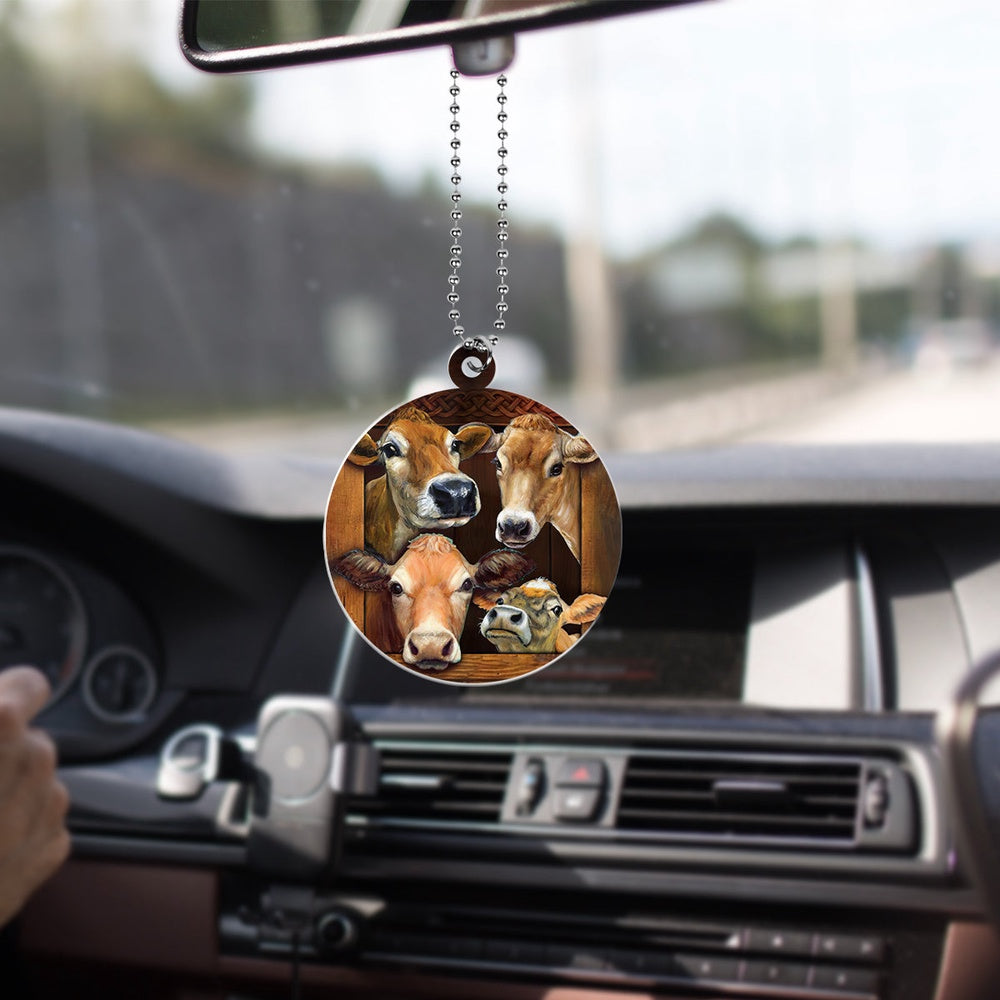 Four Cows Ornament Farm Animal Cute Hanging Ornament Animal Lovers Gifts Car Decor Home Decor, Car Ornaments Christmas, Car Decorations