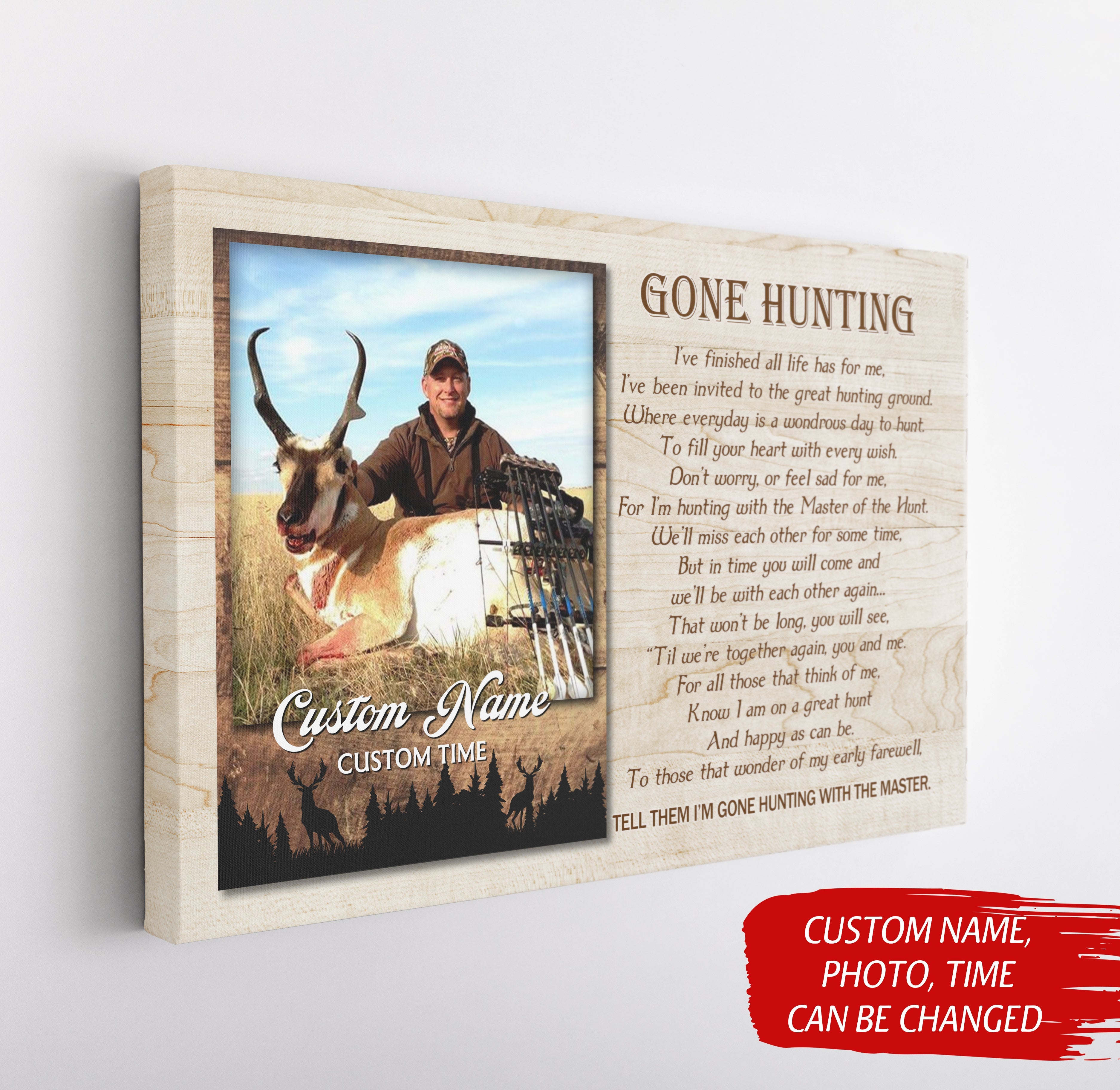 Gone Hunting Memorial Canvas Customized Canvas Hunting Memorial Sympathy Gift For Loss Of Father Husband Grandpa Brother In Loving Memory 5 Huwym2 Gone Hunting Memorial Canvas Customized Canvas Hunting Memorial Sympathy Gift For Loss Of Father Husband Grandpa Brother In Loving Memory