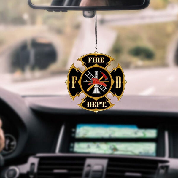 Honoring Beautiful Memories Firefighter Car Ornament Reviving Past Moments, Car Ornament Decor