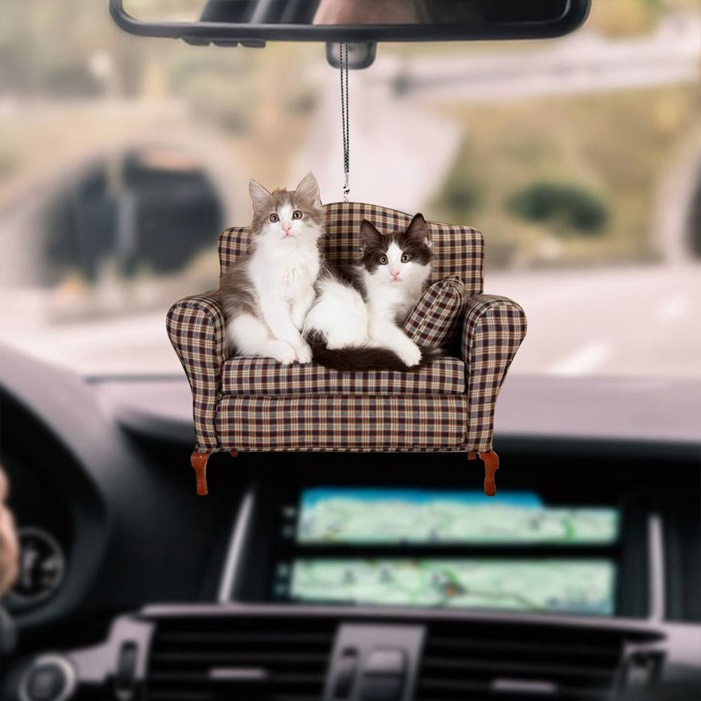 How To Mix And Match Cat Hanging Ornaments For A Cohesive Car Look, Cat Ornament Car Decor, Car Ornaments