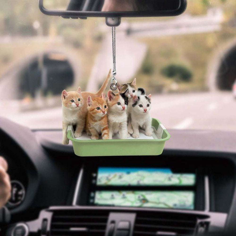 Love Cat Kittens Car Hanging Ornament, Cat Ornament Car Decor
