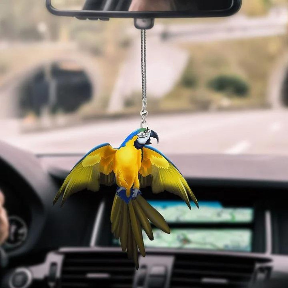 Parrot Car Hanging Parrot Flying Car Hanging Ornament, Car Ornaments Christmas, Car Decorations