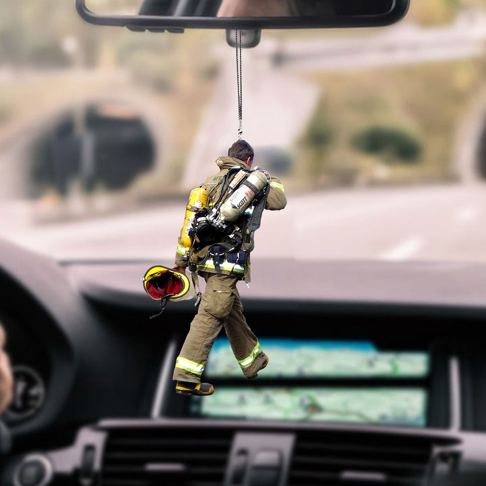 Passion For The Profession Firefighter Car Ornament Honoring Heroic Efforts, Car Ornament Decor