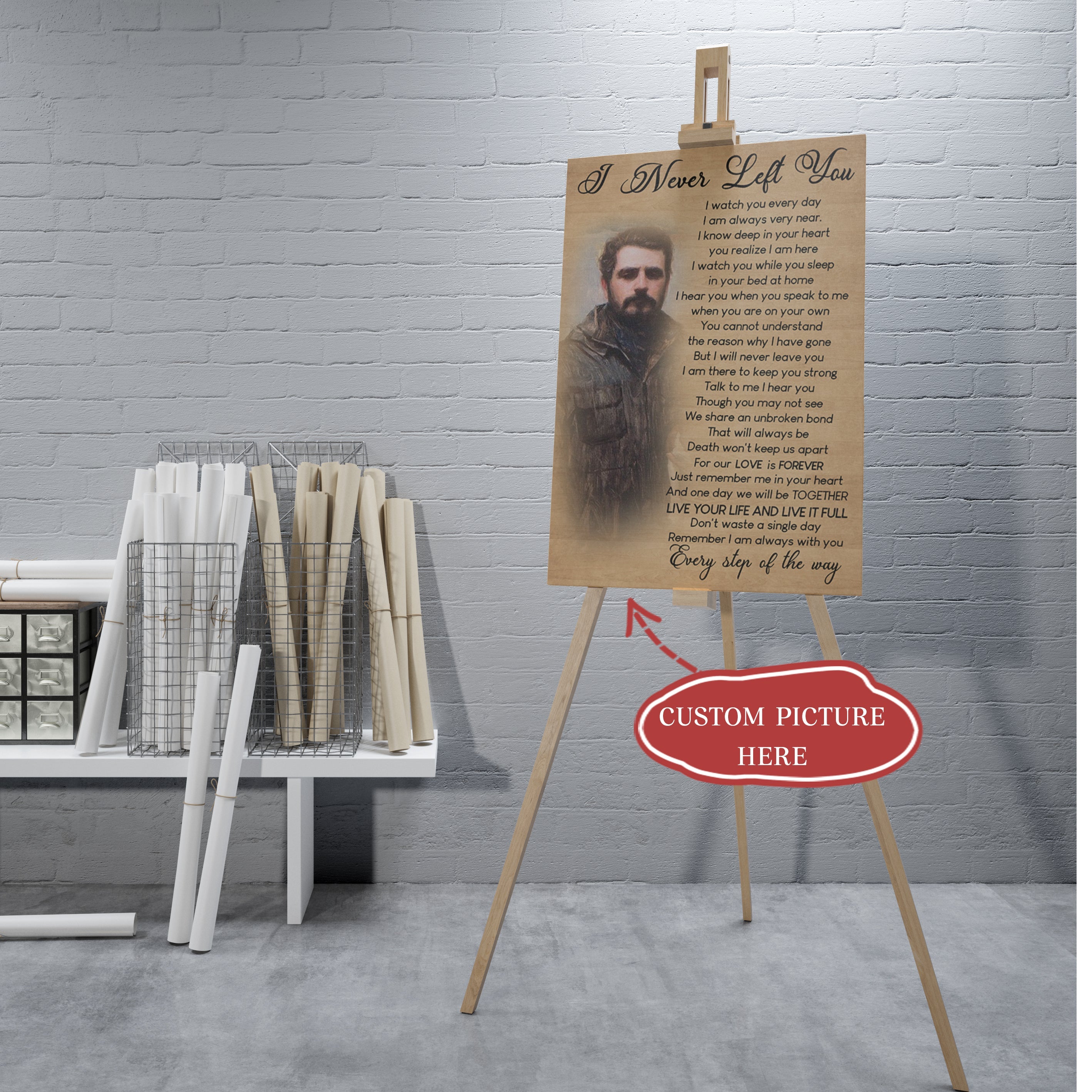 Personalized Canvas I Never Left You Wall Art Memorial Home Decor Ready To Hang Sympathy Gift For Family Mother S Day Father S Day Christmas 2 Kwxwpw 1 Personalized Canvas I Never Left You Wall Art Memorial Home Decor Ready to Hang Sympathy Gift for Family Mother’s Day Father’s Day Christmas