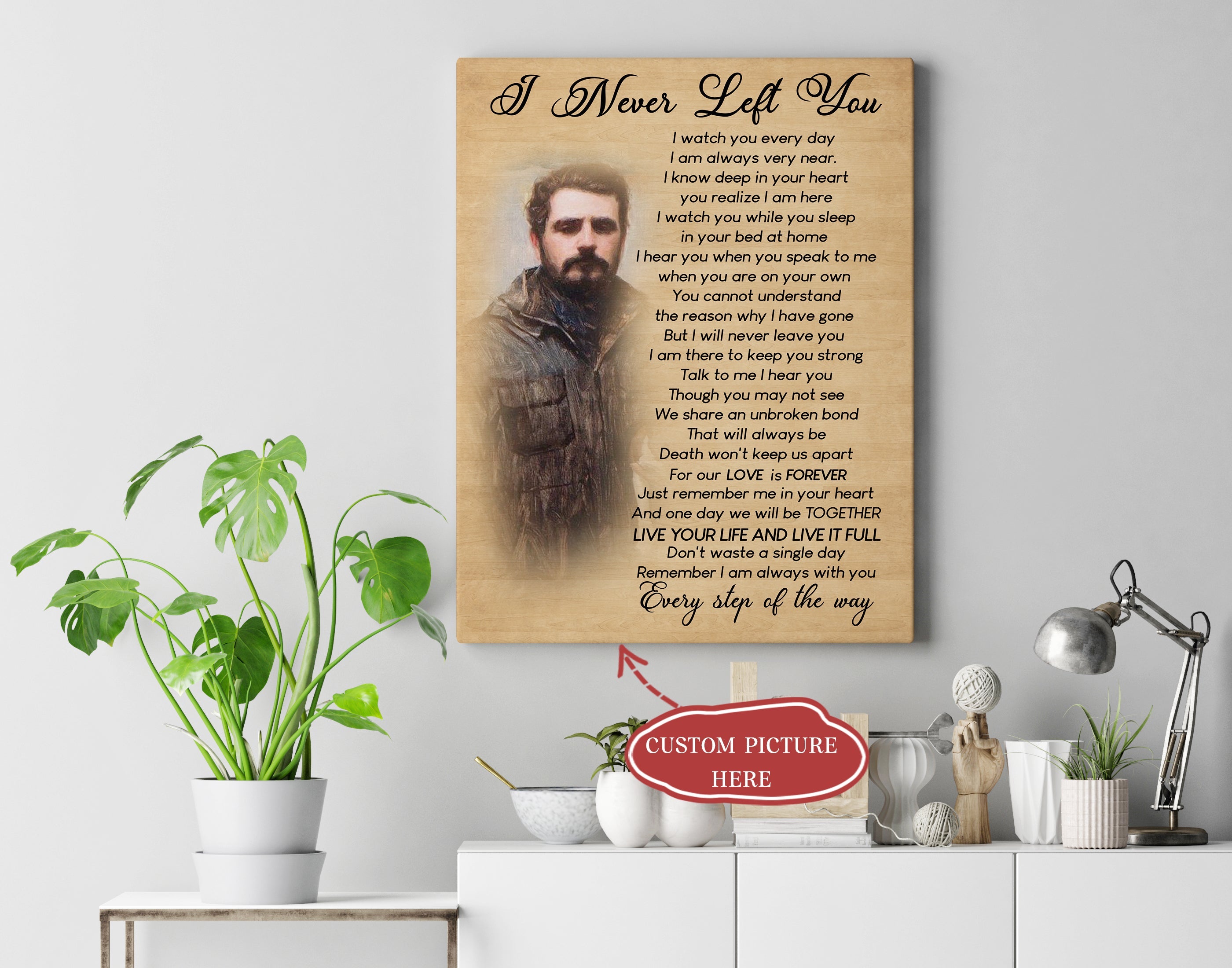 Personalized Canvas I Never Left You Wall Art Memorial Home Decor Ready To Hang Sympathy Gift For Family Mother S Day Father S Day Christmas 5 Ukjc2n 1 Personalized Canvas I Never Left You Wall Art Memorial Home Decor Ready to Hang Sympathy Gift for Family Mother’s Day Father’s Day Christmas