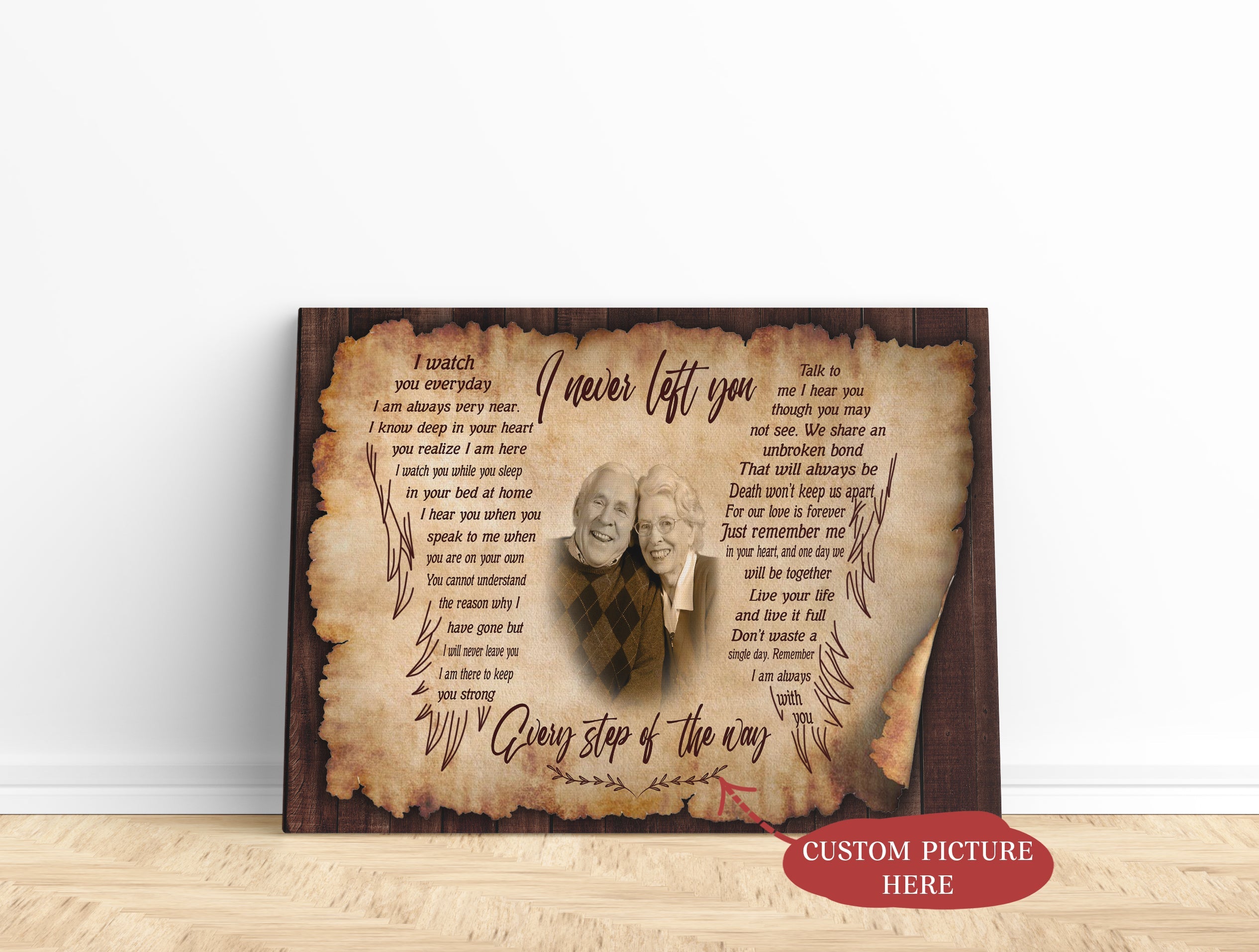 Personalized Canvas I Never Left You Wall Art Memorial Sympathy Gift For Family Home Decor Custom Ready To Hang For Father S Day Christmas New Year 2 Ug6kdn 1 Personalized Canvas I Never Left You Wall Art Memorial Sympathy Gift for Family Home Decor Custom Ready to Hang for Father’s Day Christmas New Year