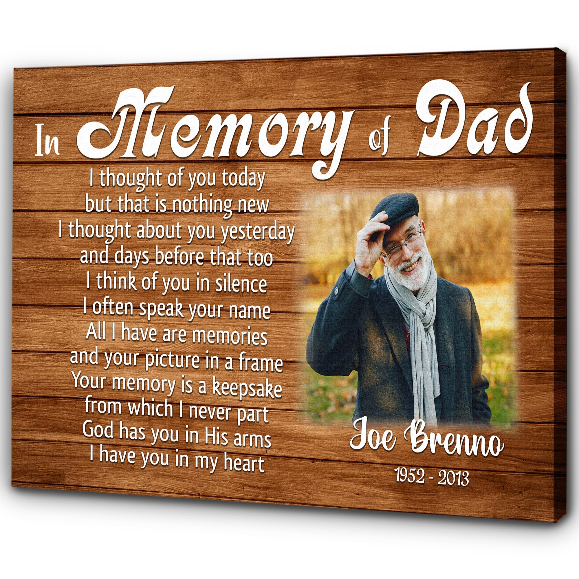 Personalized Canvas Photo Name My Dad In Heaven Dad Remembrance In Heaven Father Memorial Sympathy Gift For Loss Of Father In Loving Memory 1 Nniy8s Personalized Canvas Photo&Name My Dad In Heaven Dad Remembrance, In Heaven Father Memorial Sympathy Gift For Loss Of Father, In Loving Memory