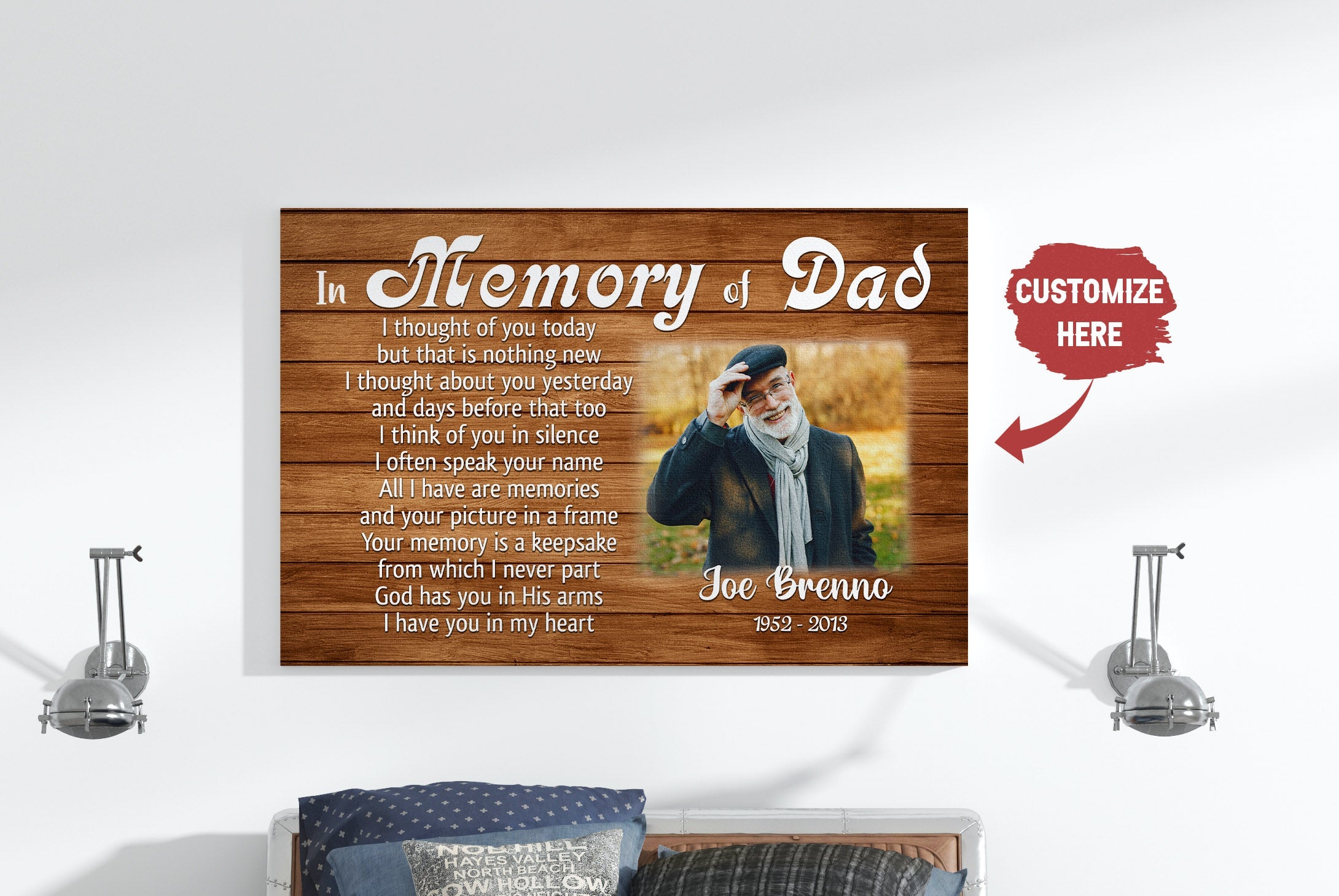 Personalized Canvas Photo Name My Dad In Heaven Dad Remembrance In Heaven Father Memorial Sympathy Gift For Loss Of Father In Loving Memory 2 Osg58d Personalized Canvas Photo&Name My Dad In Heaven Dad Remembrance, In Heaven Father Memorial Sympathy Gift For Loss Of Father, In Loving Memory