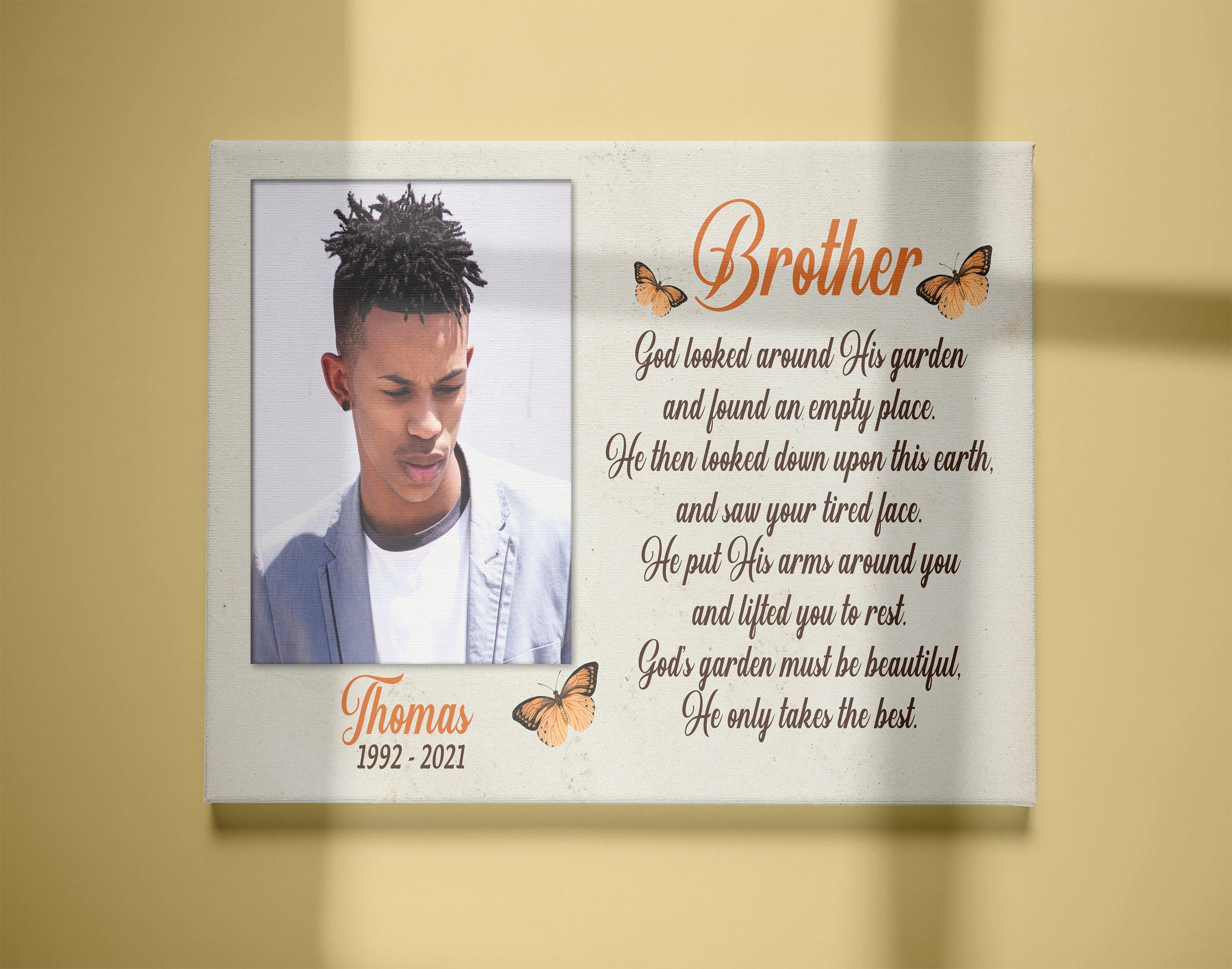 Personalized Memorial Canvas Angel Brother In Heaven Memorial Gift For Loss Of Brother In Memory Sympathy Canvas Bereavement Gift 2 Fdai8w Personalized Memorial Canvas Angel Brother In Heaven, Memorial Gift For Loss Of Brother, In Memory Sympathy Canvas, Bereavement Gift