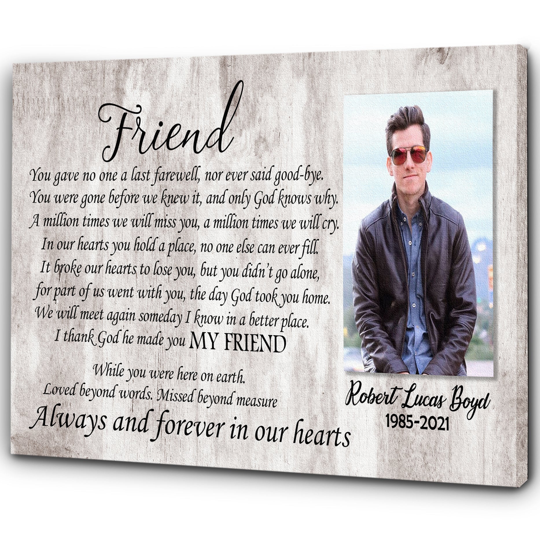 Personalized Memorial Canvas Gift For Loss Of Friend Sympathy Gift In Loving Memory Of Friend Remembrance Keepsake Friend Bereavement Condolence Gift 1 Qka2p5 Personalized Memorial Canvas Gift For Loss Of Friend Sympathy Gift In Loving Memory Of Friend Remembrance Keepsake Friend Bereavement Condolence Gift