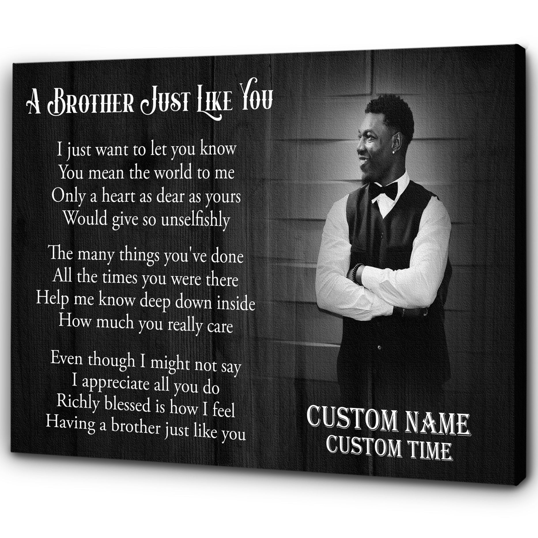 Personalized Memorial Gift For Loss Of Loved One Sympathy Canvas For Loss Of Brother Just Like You Custom Canvas Print 1 Zgvngt 1 Personalized Memorial Gift For Loss Of Loved One Sympathy Canvas For Loss Of Brother Just Like You, Custom Canvas Print