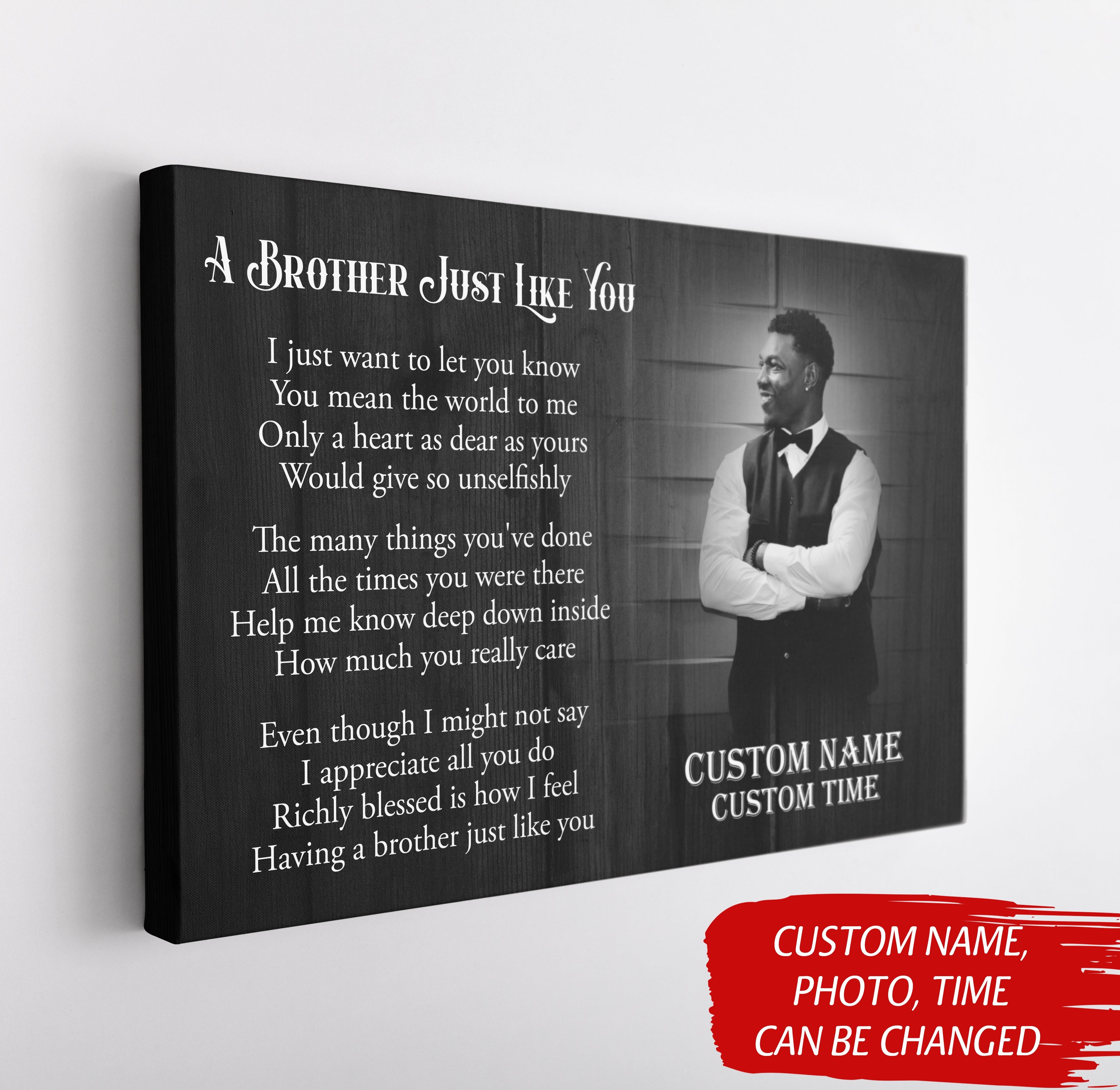 Personalized Memorial Gift For Loss Of Loved One Sympathy Canvas For Loss Of Brother Just Like You Custom Canvas Print 2 Eoiue5 1 Personalized Memorial Gift For Loss Of Loved One Sympathy Canvas For Loss Of Brother Just Like You, Custom Canvas Print