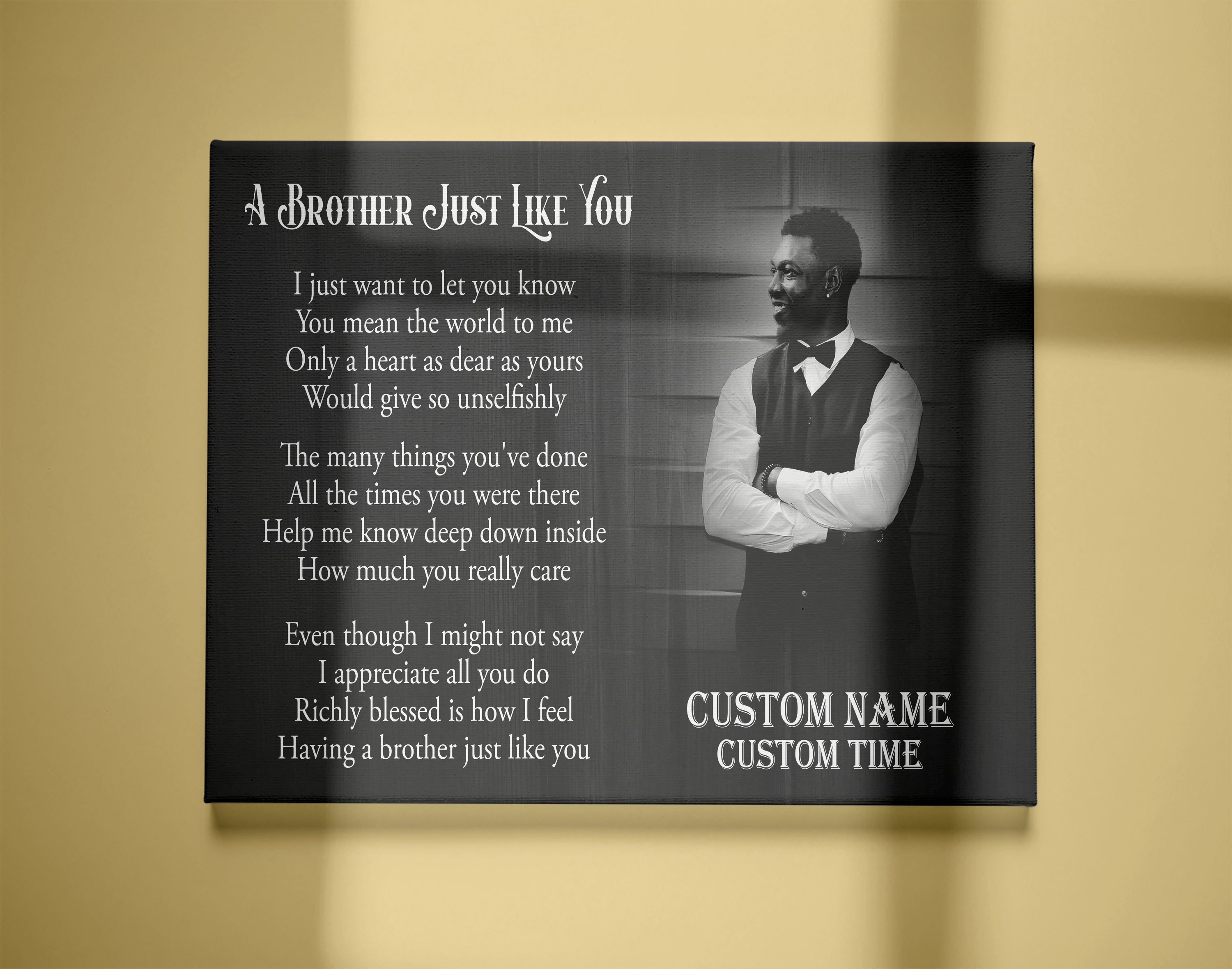 Personalized Memorial Gift For Loss Of Loved One Sympathy Canvas For Loss Of Brother Just Like You Custom Canvas Print 3 Yscqkv 1 Personalized Memorial Gift For Loss Of Loved One Sympathy Canvas For Loss Of Brother Just Like You, Custom Canvas Print