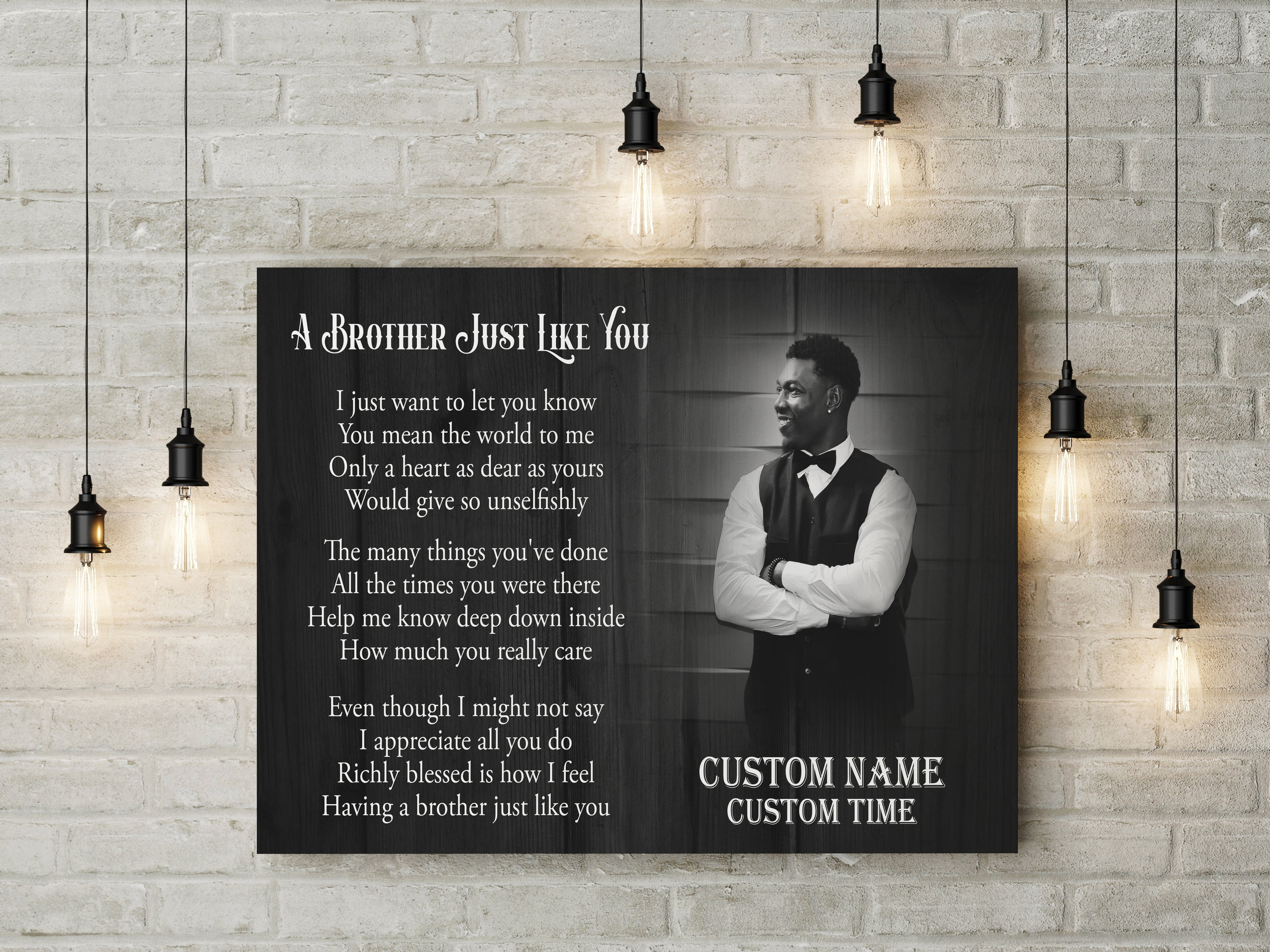 Personalized Memorial Gift For Loss Of Loved One Sympathy Canvas For Loss Of Brother Just Like You Custom Canvas Print 4 Hrldmi 1 Personalized Memorial Gift For Loss Of Loved One Sympathy Canvas For Loss Of Brother Just Like You, Custom Canvas Print