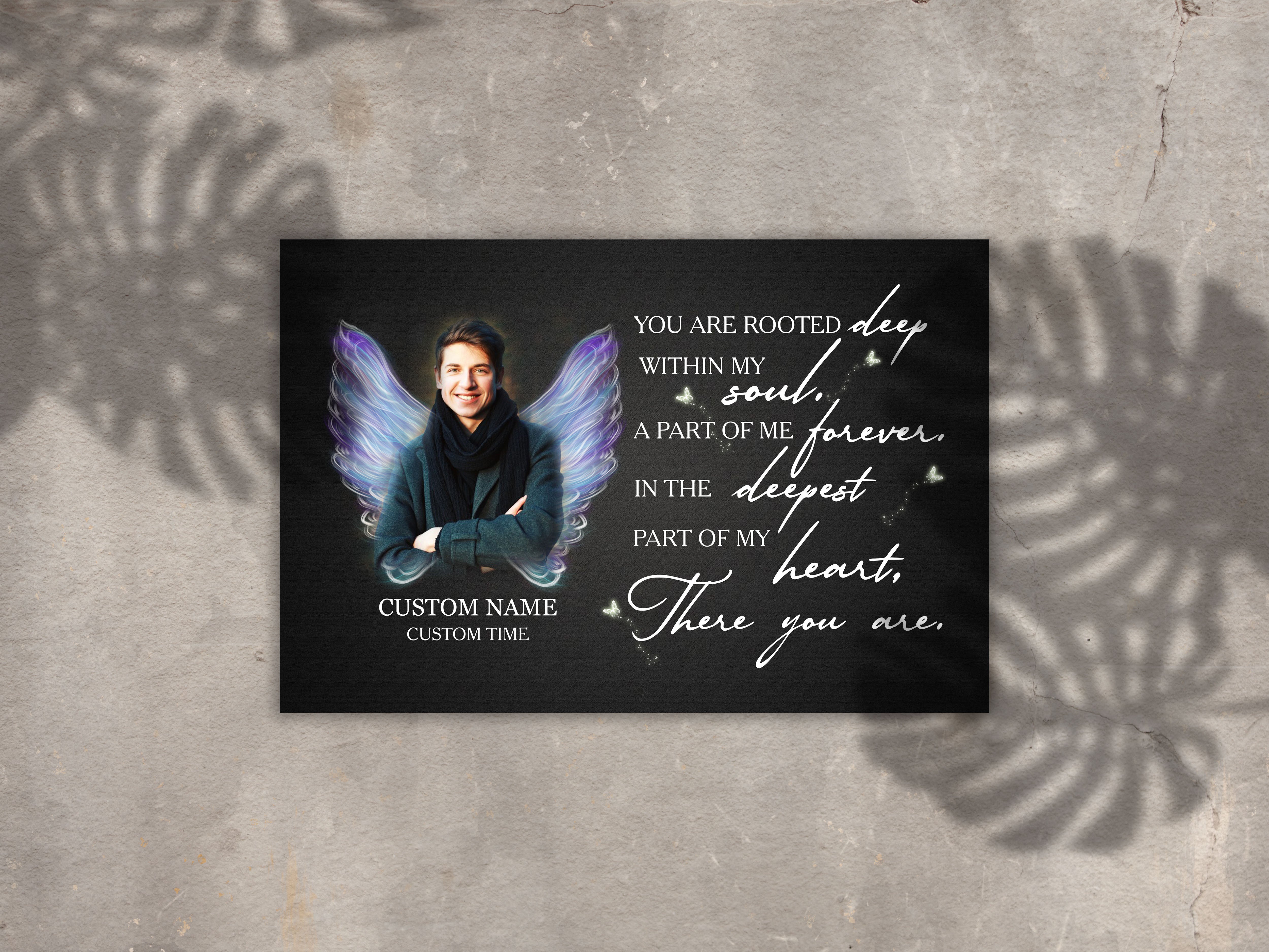 Personalized Memorial Gifts For Loss Of Loved One Meaningful Keepsake Sympathy Gift For Loss Of Brother, Custom Canvas Print