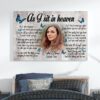 Personalized Memorial Gifts For Loss Of Loved One Meaningful Sympathy Gift For Loss Of Sister Daughter, Custom Canvas Print