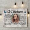 Personalized Memorial Gifts For Loss Of Loved One Meaningful Sympathy Gift For Loss Of Sister Daughter, Custom Canvas Print