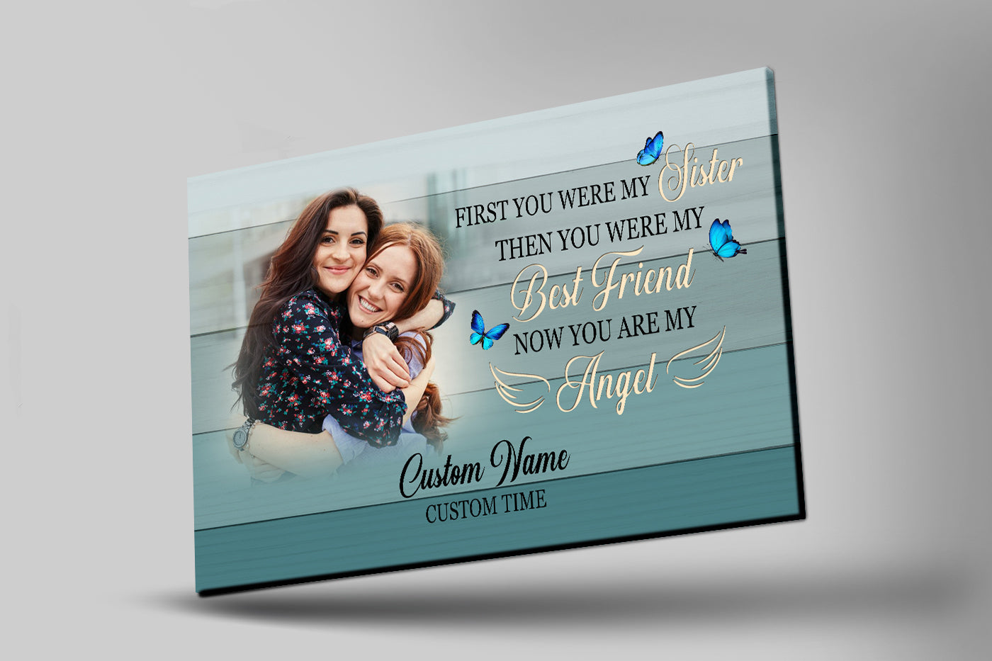 Personalized Memorial Gifts For Loss Of Loved One Remembrance Sympathy Canvas For Loss Of Sisters Custom Canvas Print 3 Px23xu 1 Personalized Memorial Gifts For Loss Of Loved One, Remembrance Sympathy Canvas For Loss Of Sisters, Custom Canvas Print